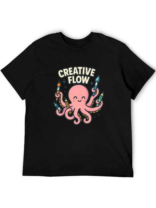 Creative Flow Octopus Graphic T-Shirt