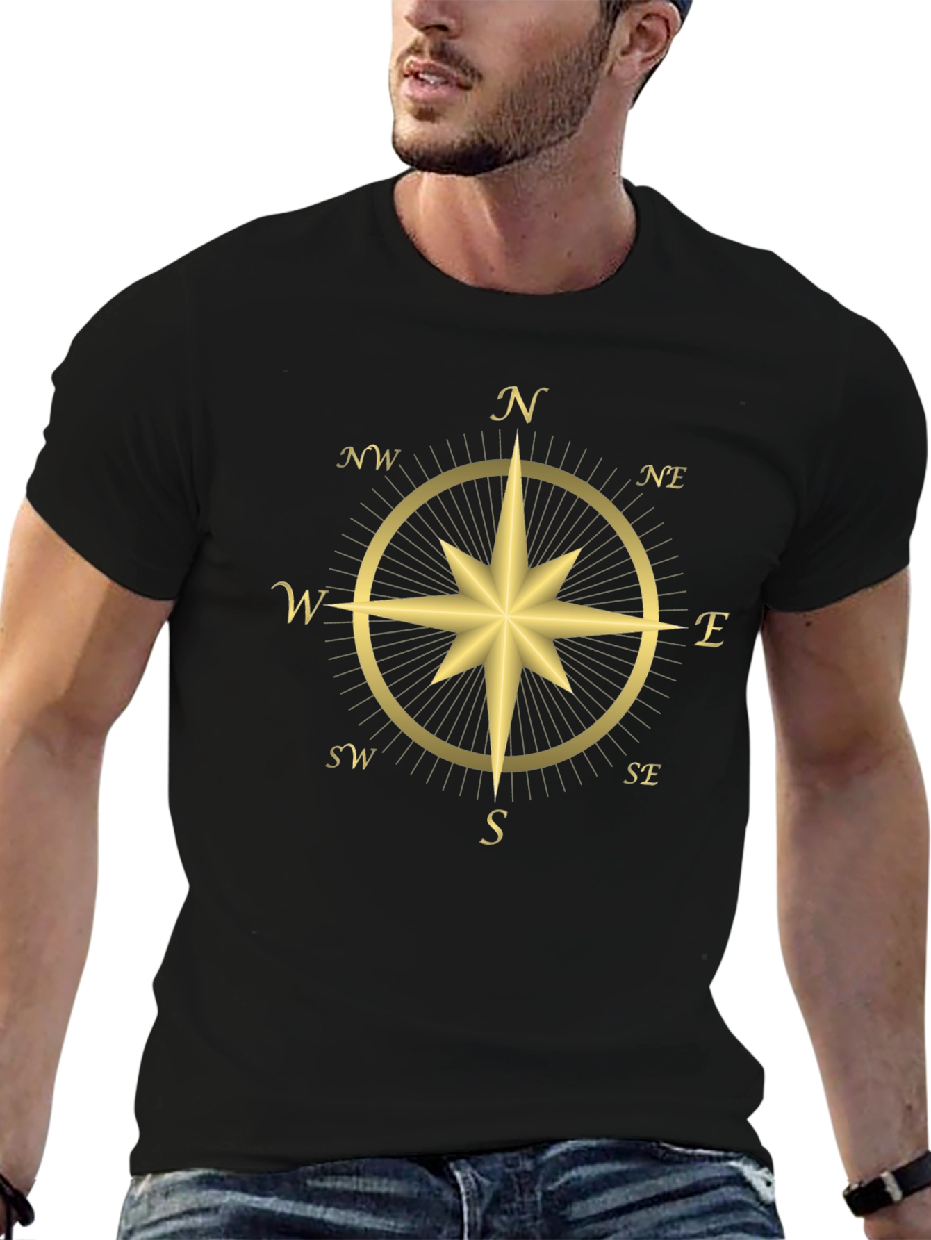 Compass Rose Graphic T-Shirt
