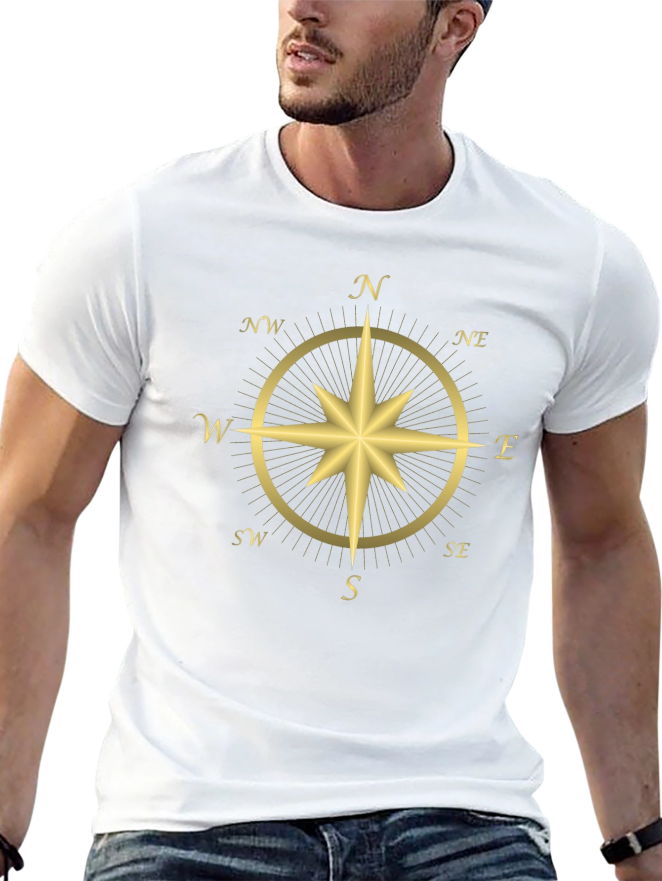 Compass Rose Graphic T-Shirt