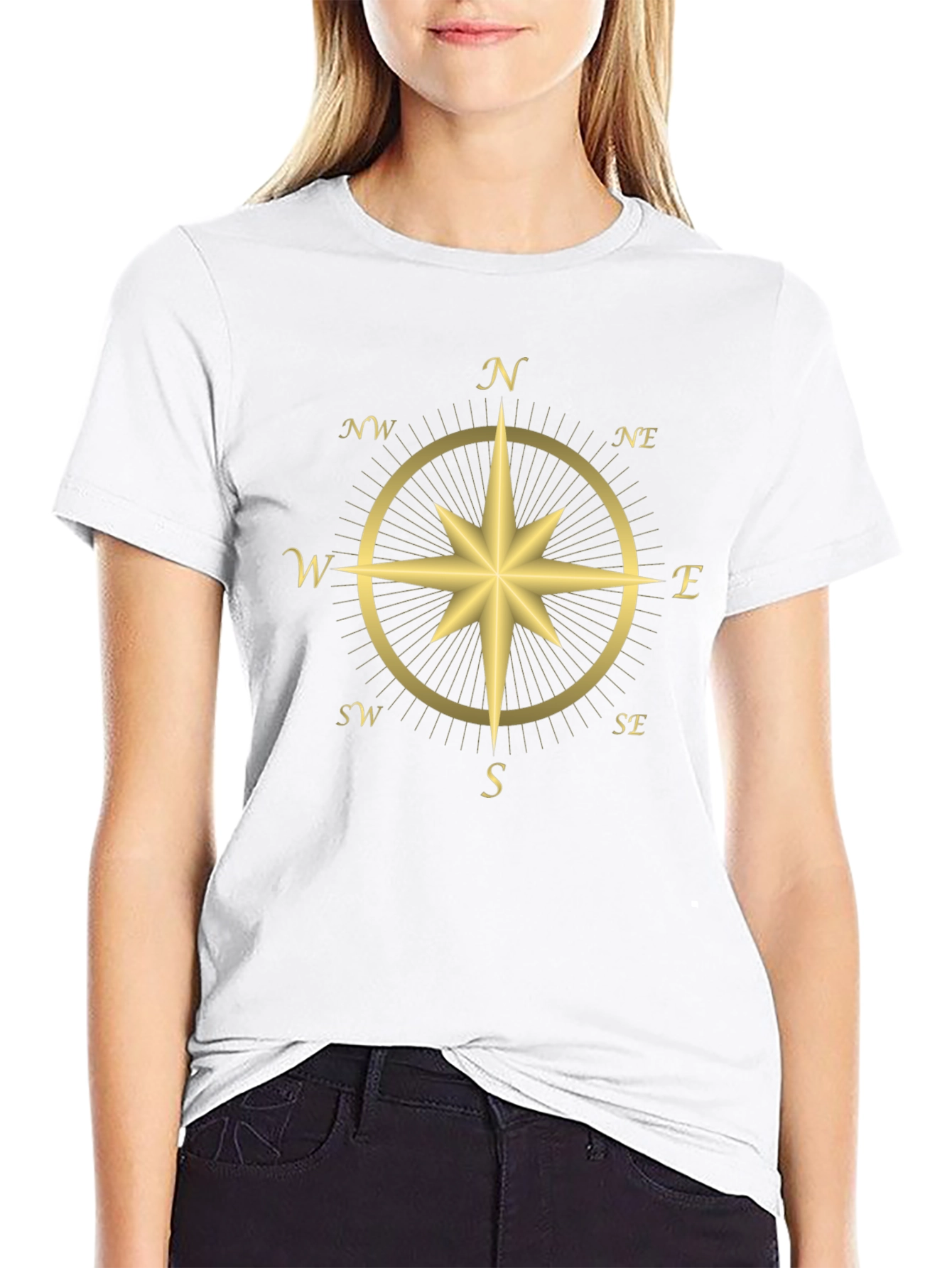 Compass Rose Graphic T-Shirt