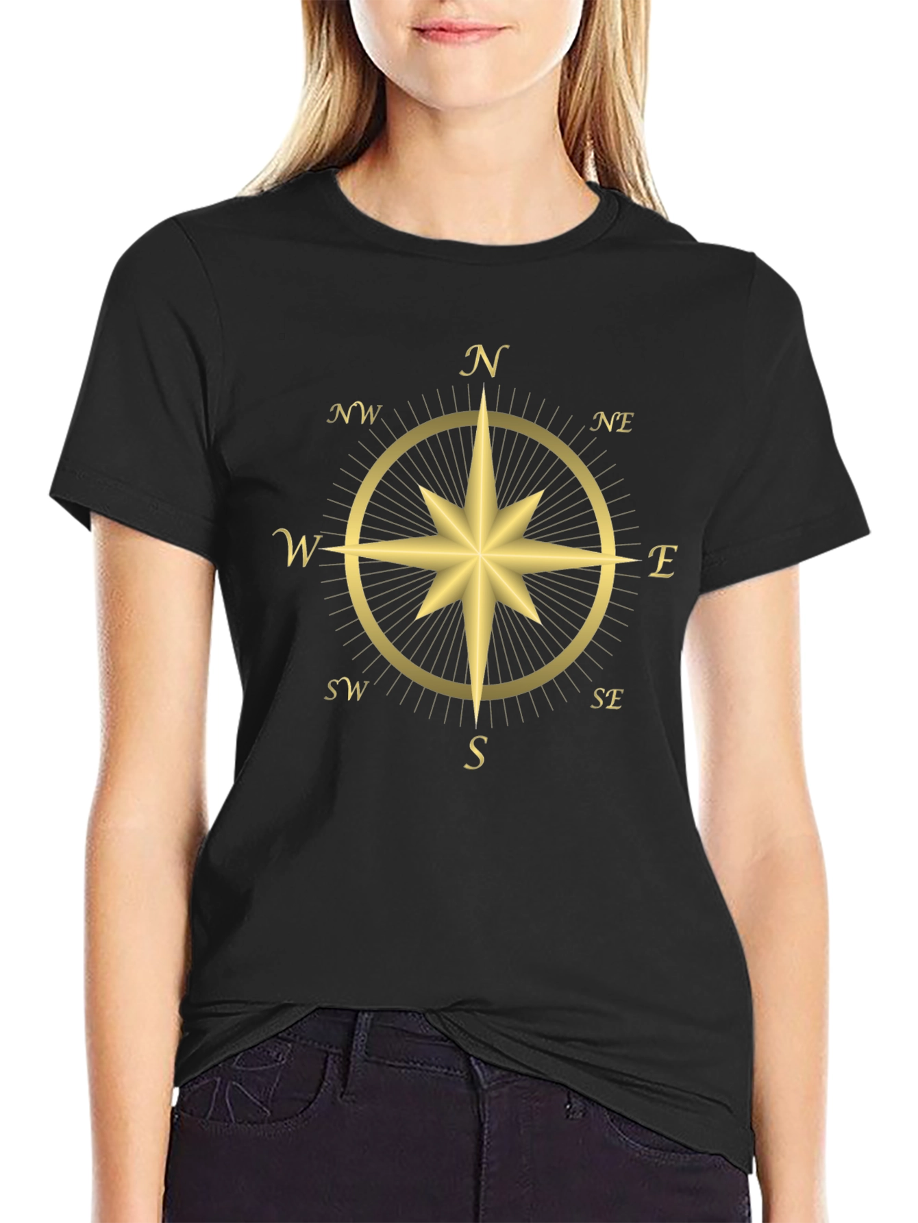 Compass Rose Graphic T-Shirt