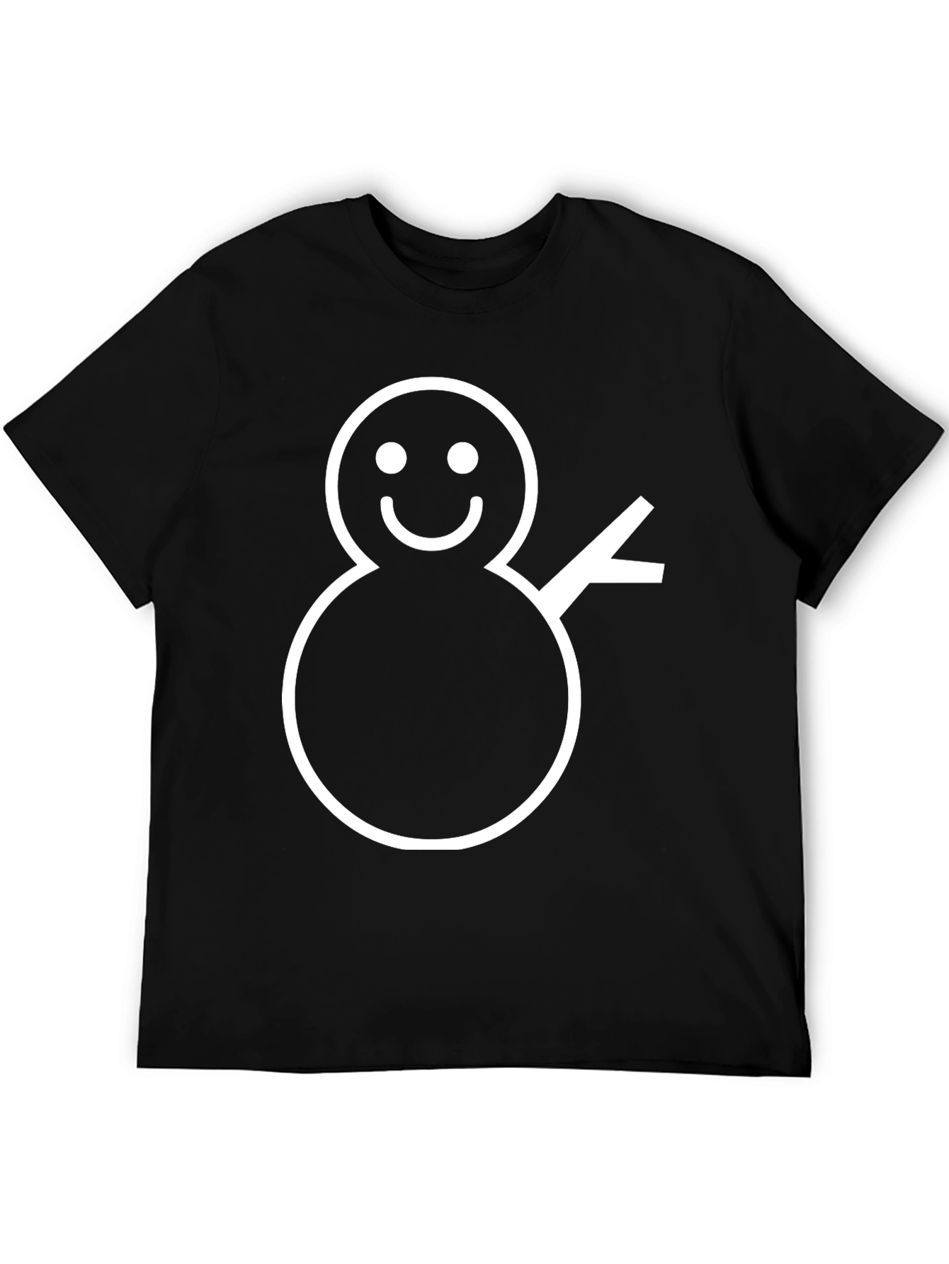 Snowman Graphic Tee - Festive Holiday Shirt