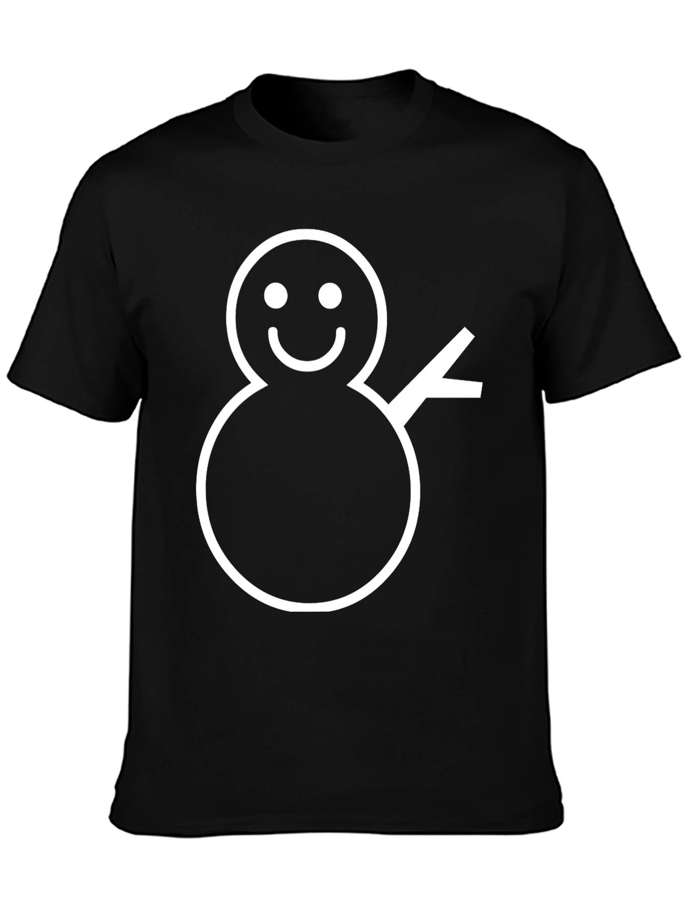 Snowman Graphic Tee - Festive Holiday Shirt