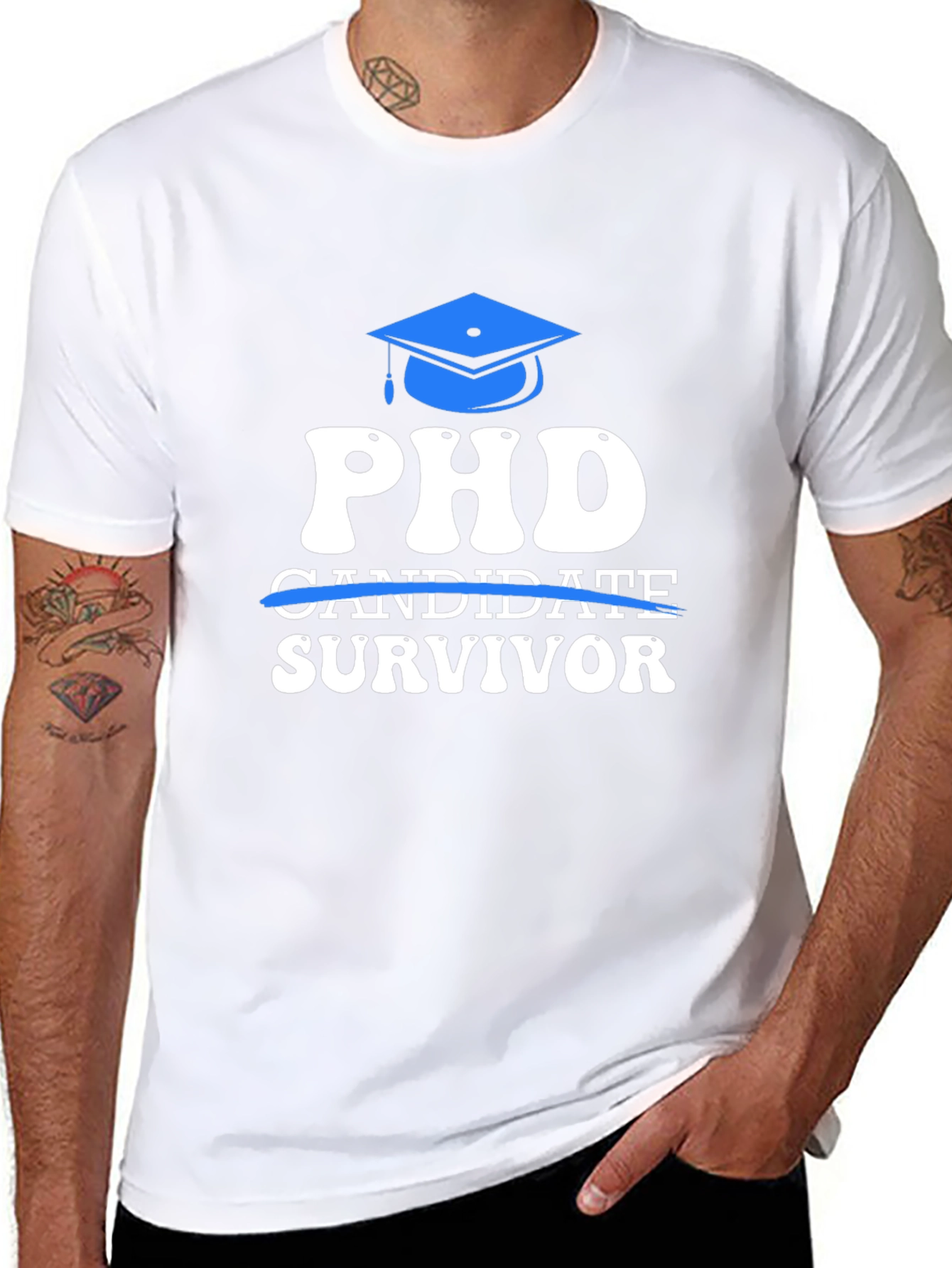 PhD Survivor T-Shirt Graduation Gift