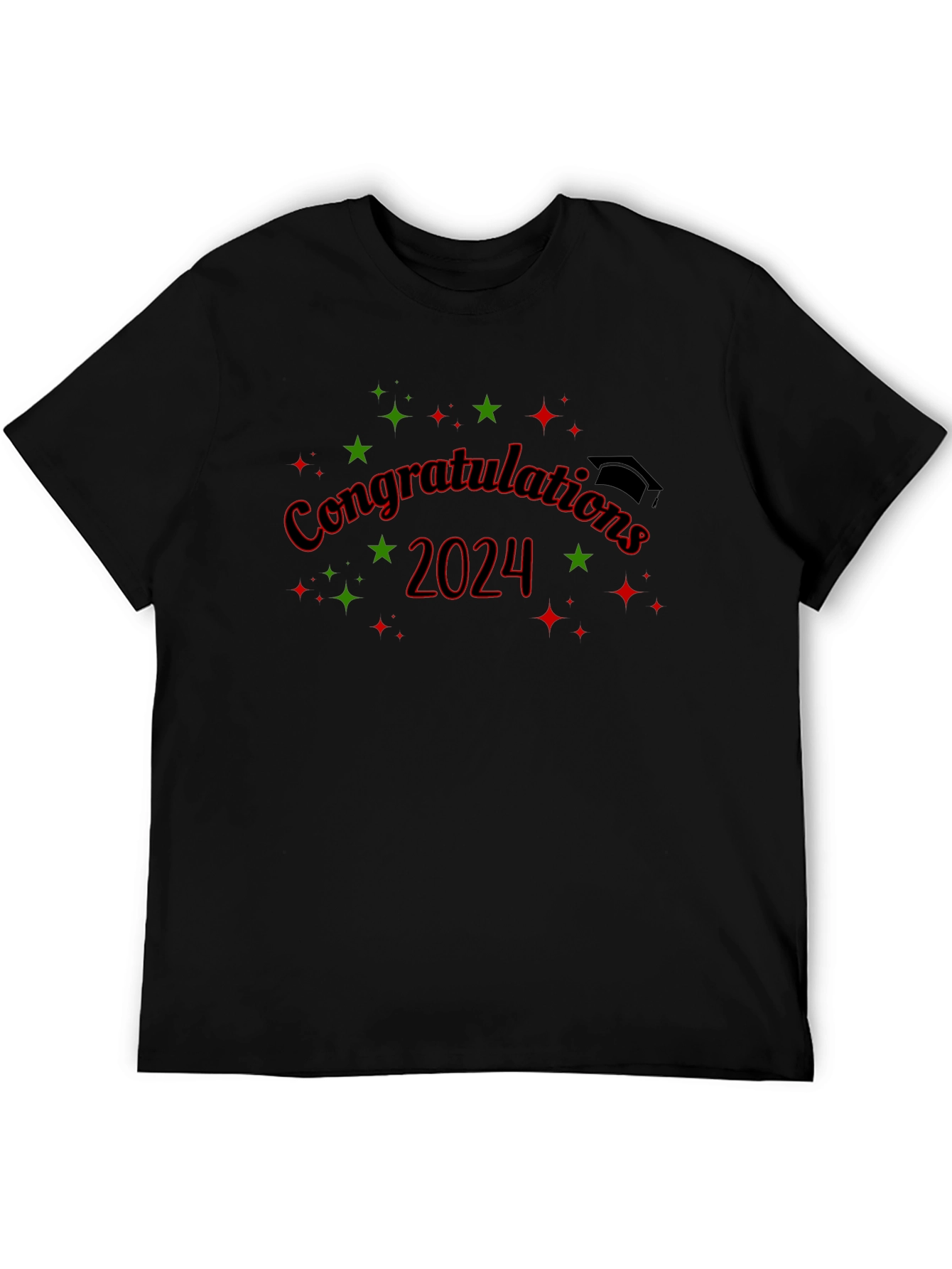 Congrats Grad 2024 Black T-Shirt