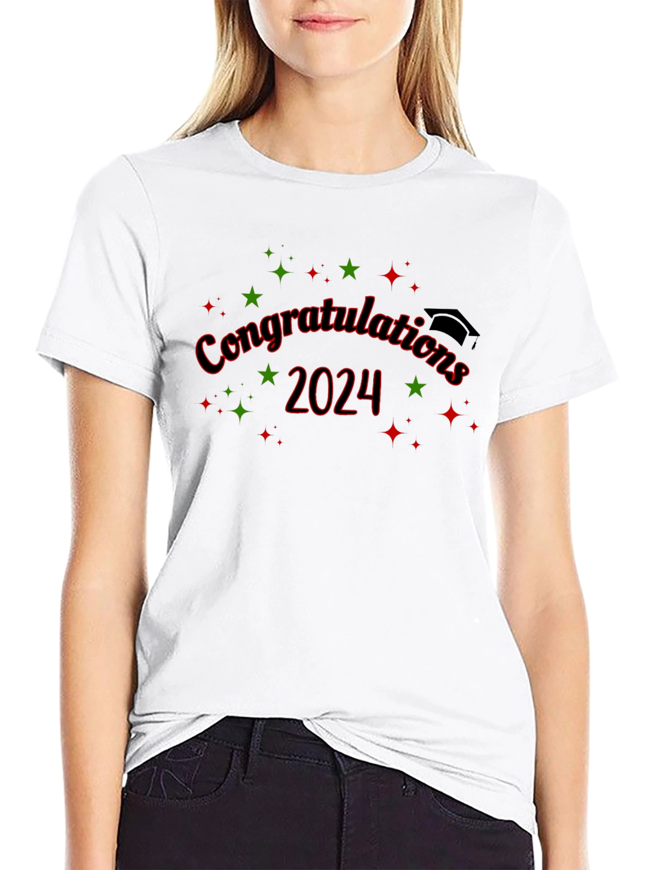 Congrats Grad 2024 Black T-Shirt