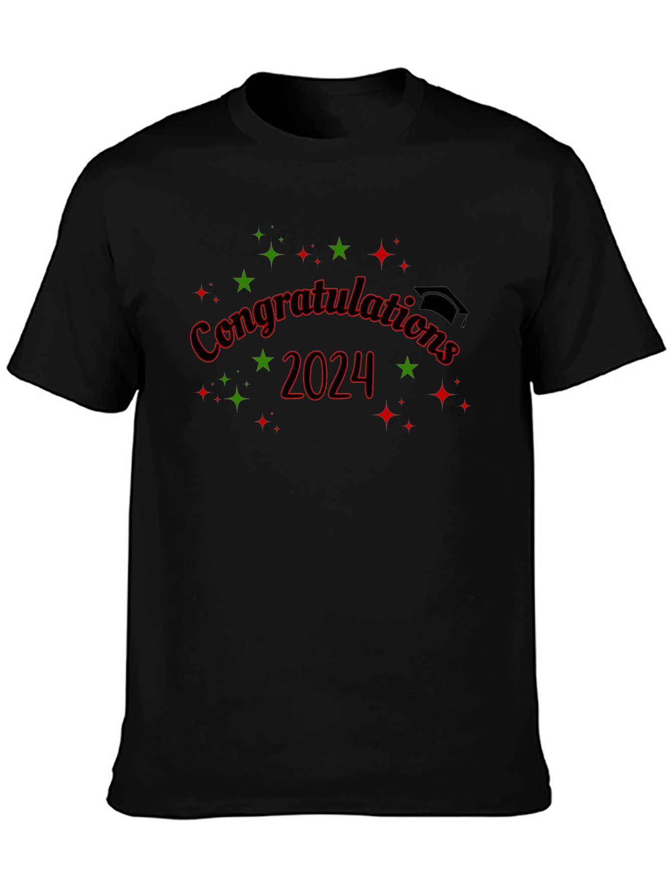 Congrats Grad 2024 Black T-Shirt