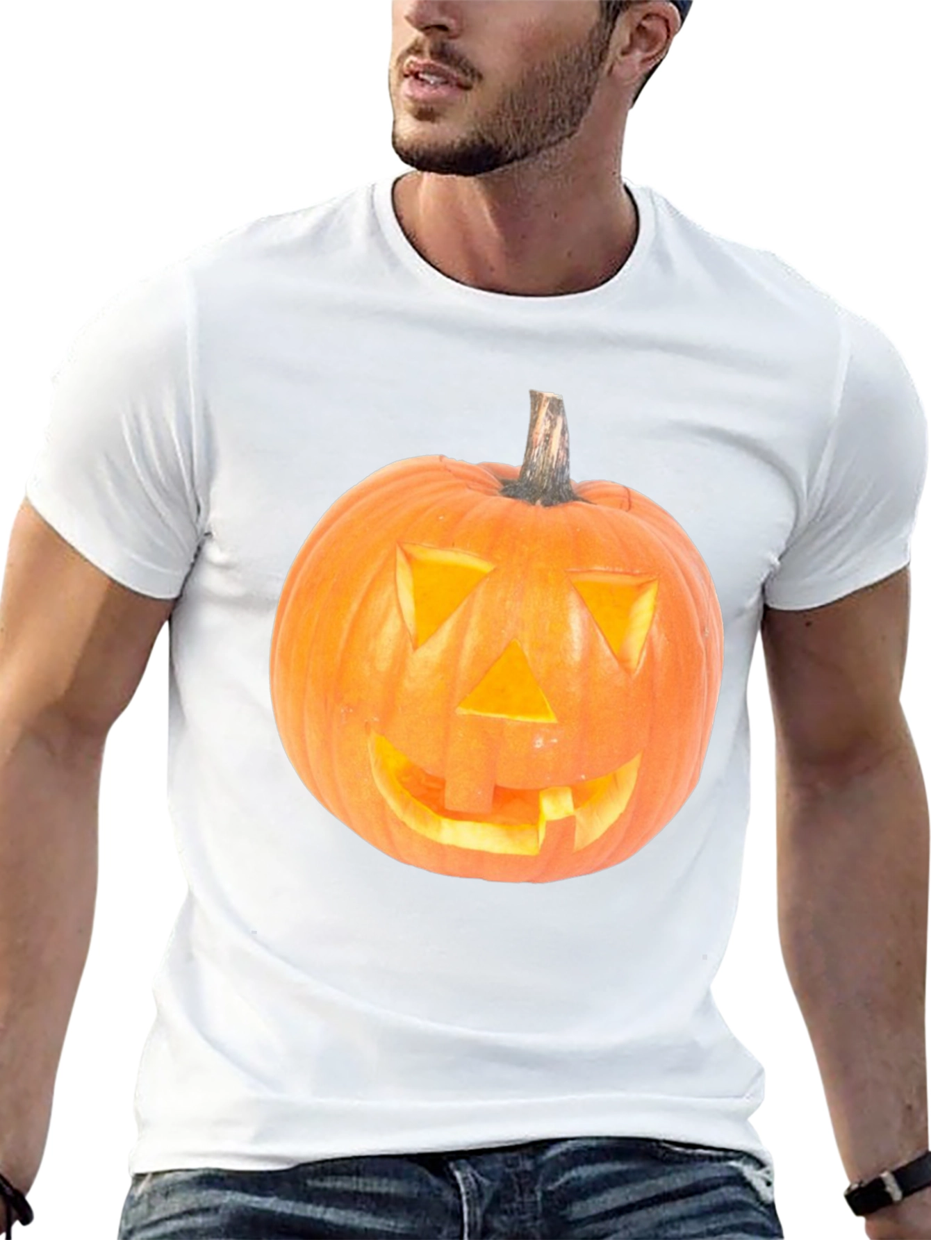 Halloween Pumpkin T-Shirt - Spooky Festive Apparel