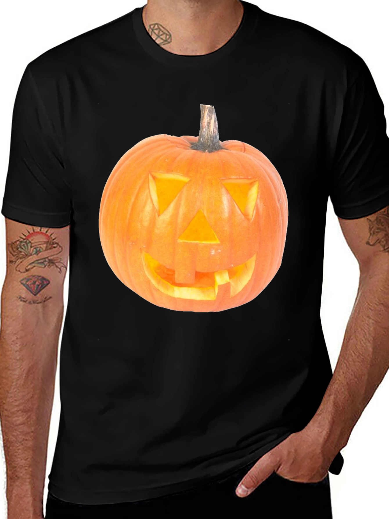 Halloween Pumpkin T-Shirt - Spooky Festive Apparel