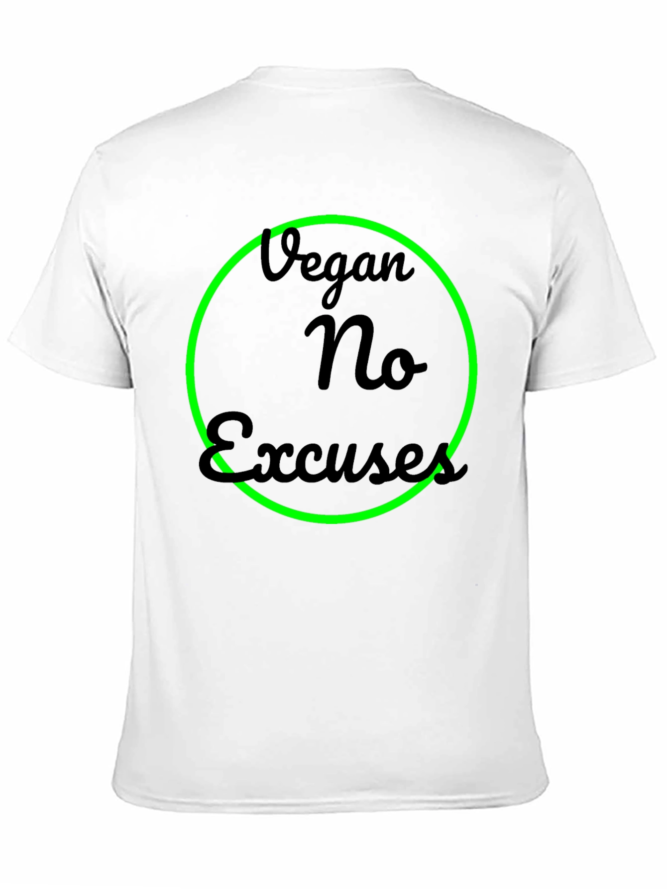 Vegan No Excuses Graphic Tee - Black