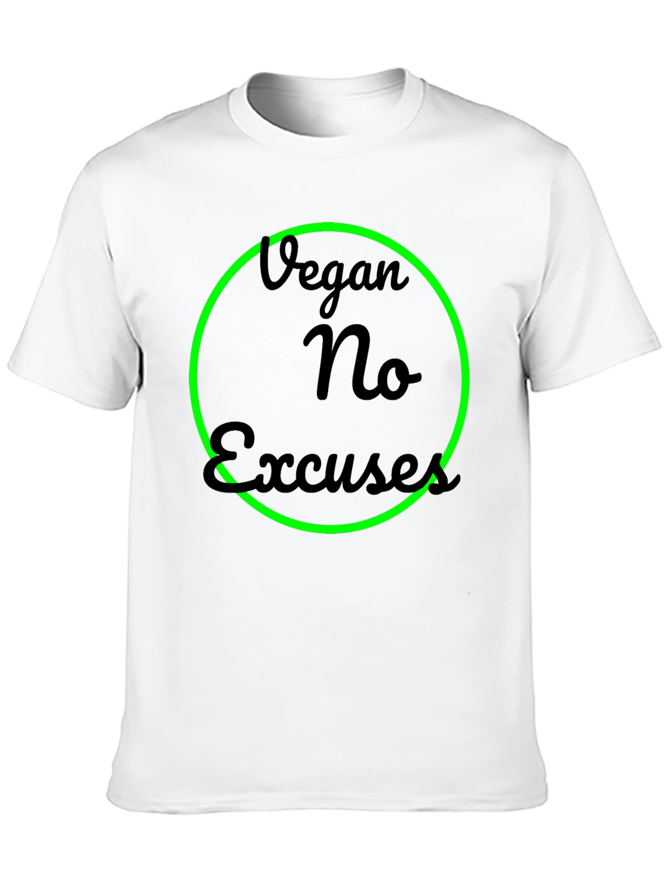 Vegan No Excuses Graphic Tee - Black