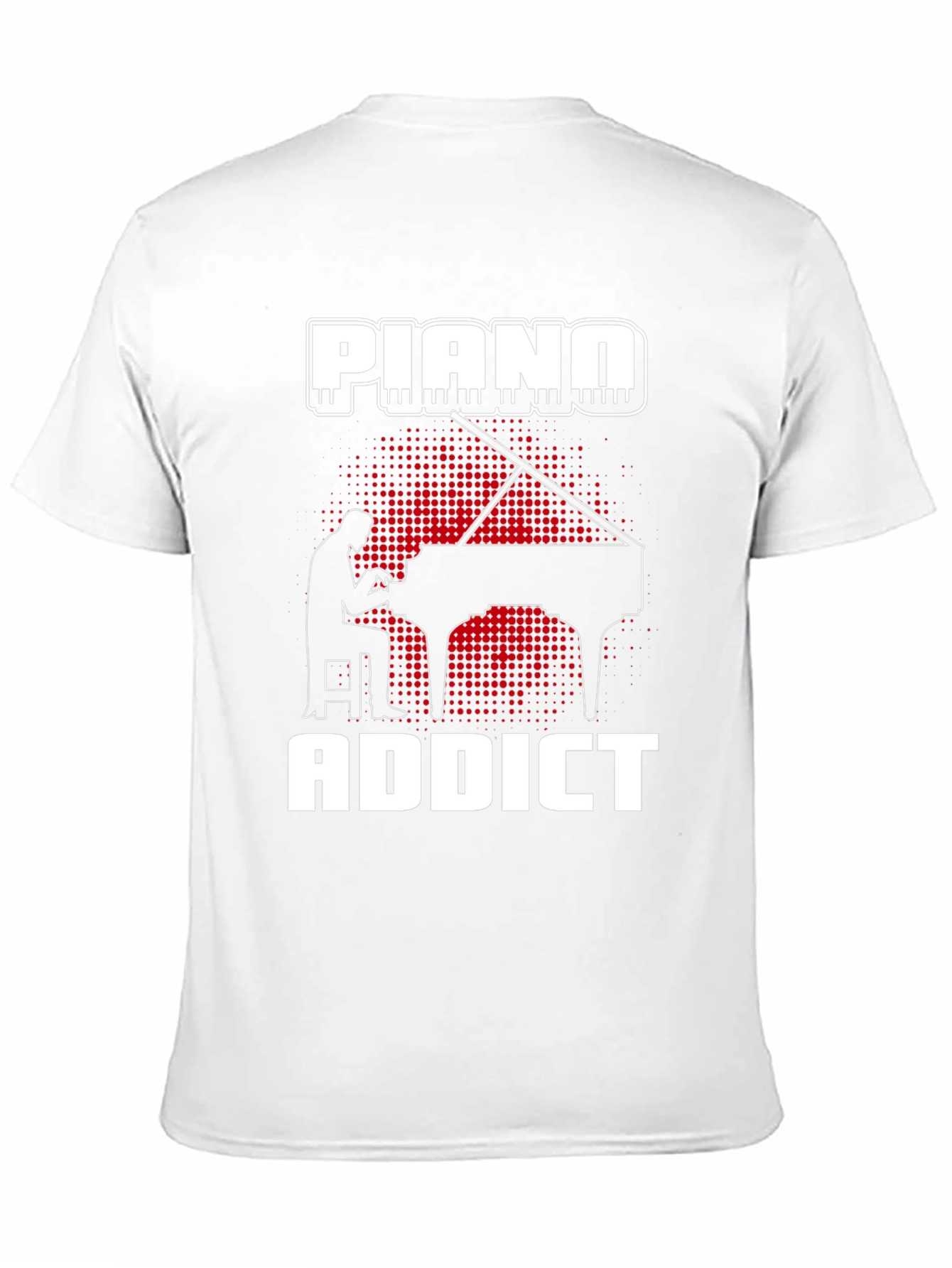 Piano Addict Graphic T-Shirt - Musician Gift