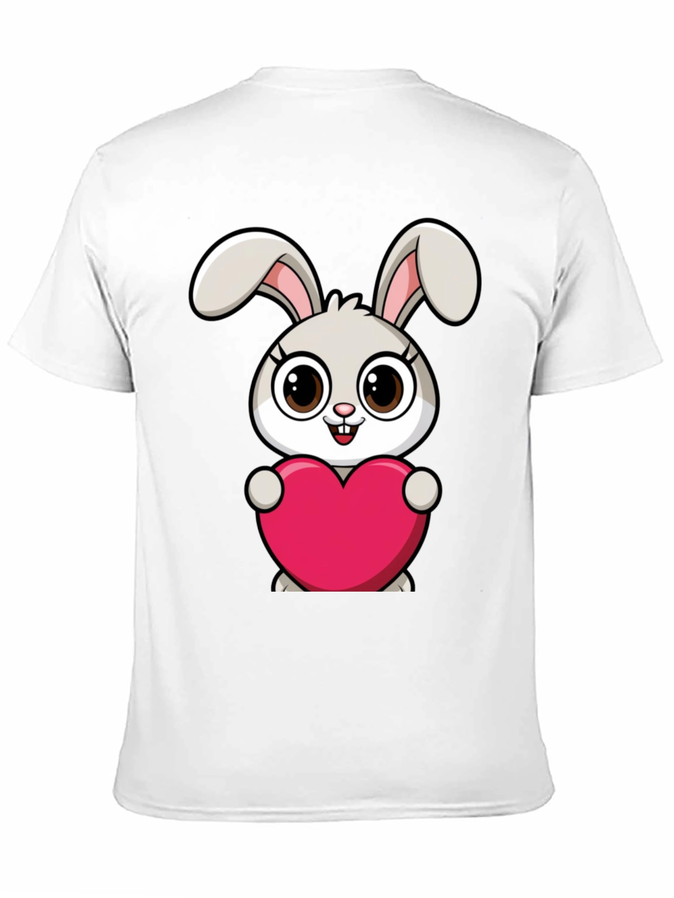 Cute Bunny Heart Graphic T-Shirt