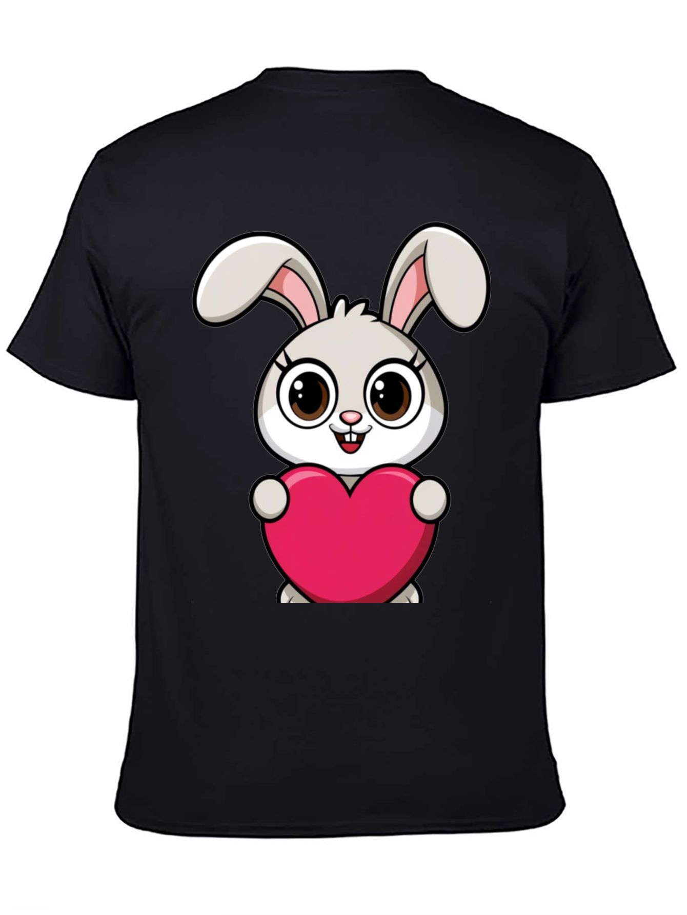 Cute Bunny Heart Graphic T-Shirt