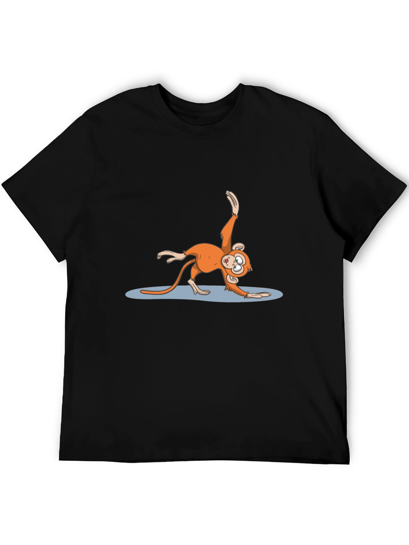 Yoga Monkey Black T-Shirt