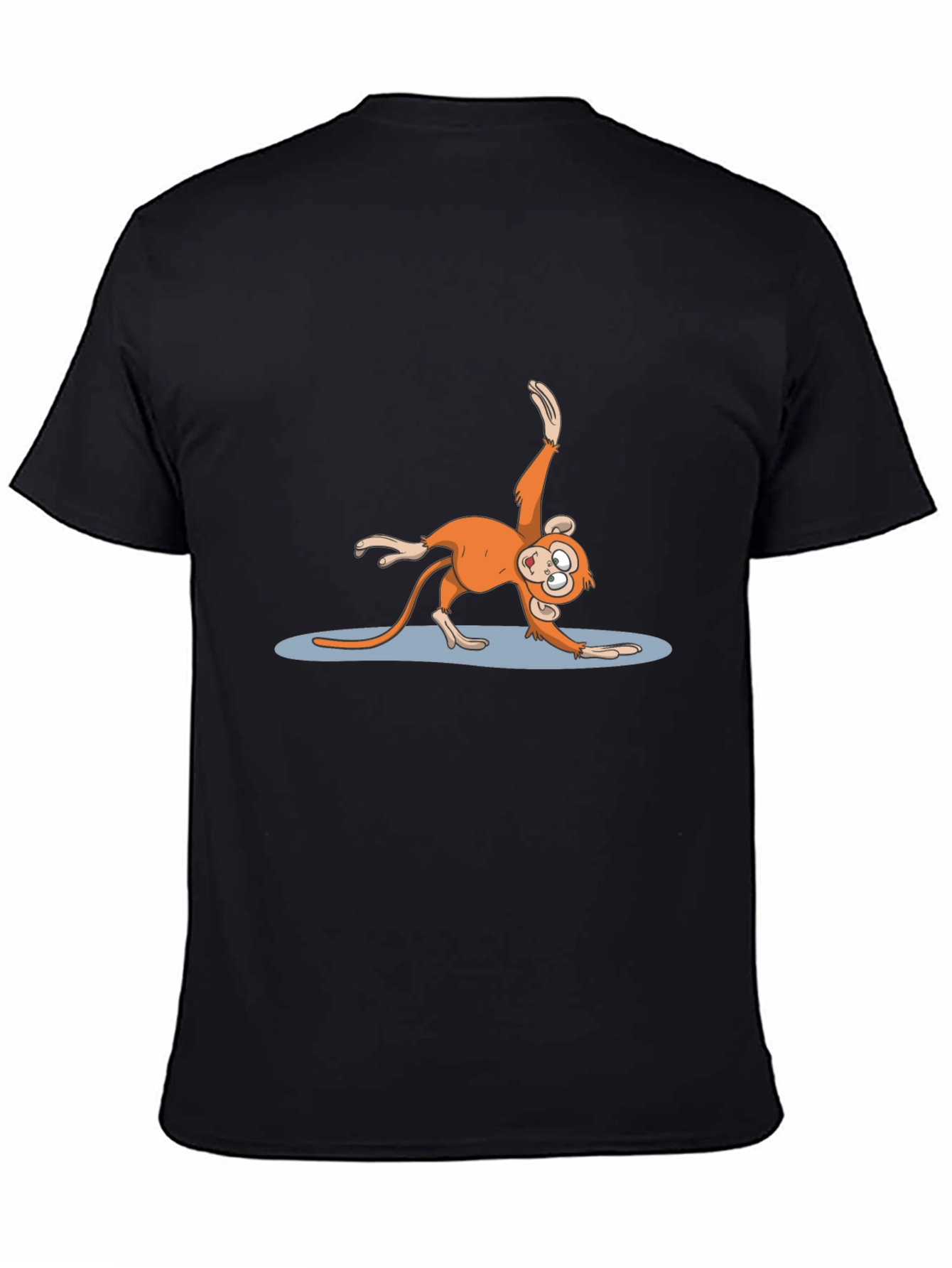 Yoga Monkey Black T-Shirt