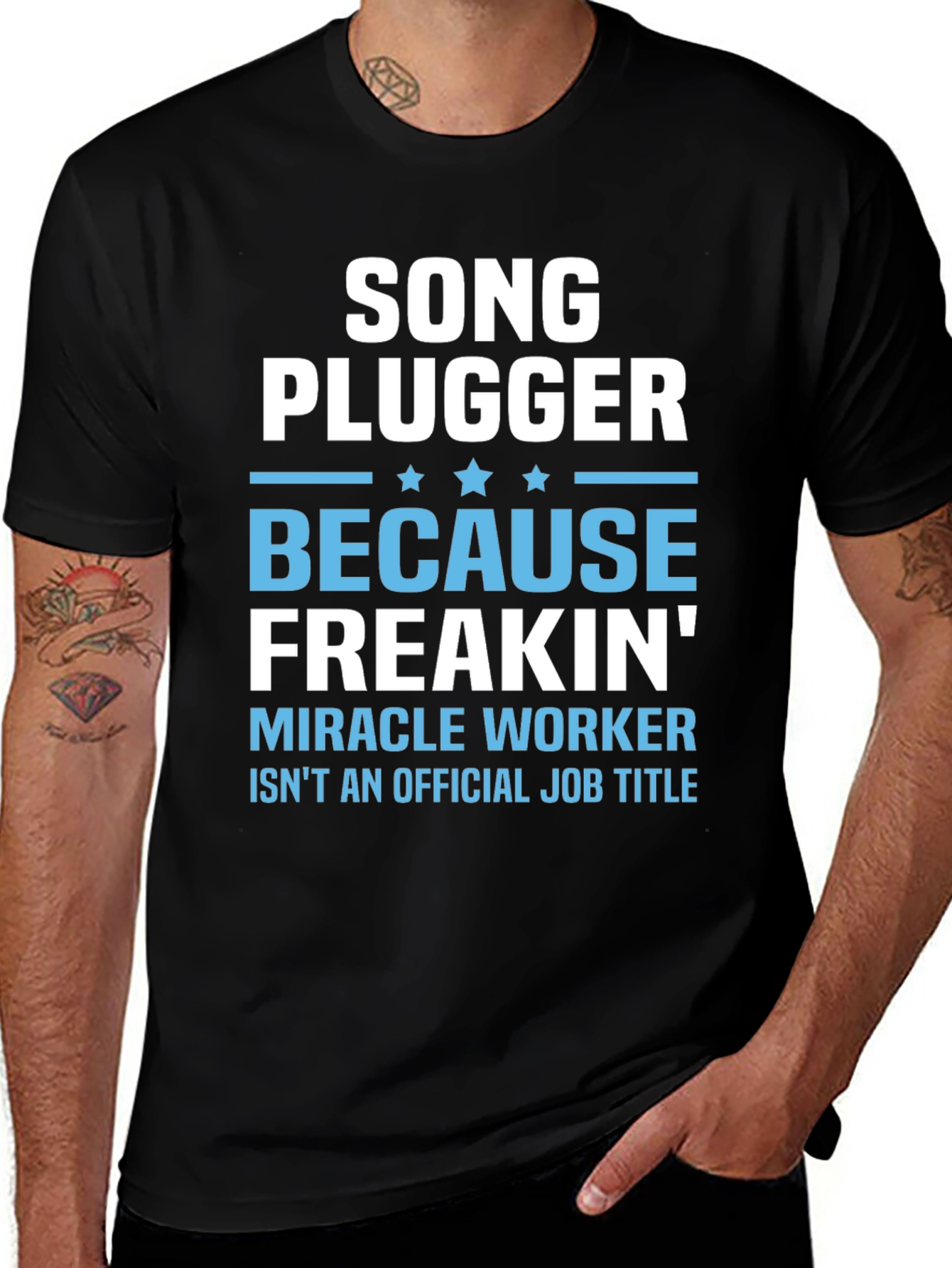 Song Plugger T-Shirt - Funny Job Title Tee