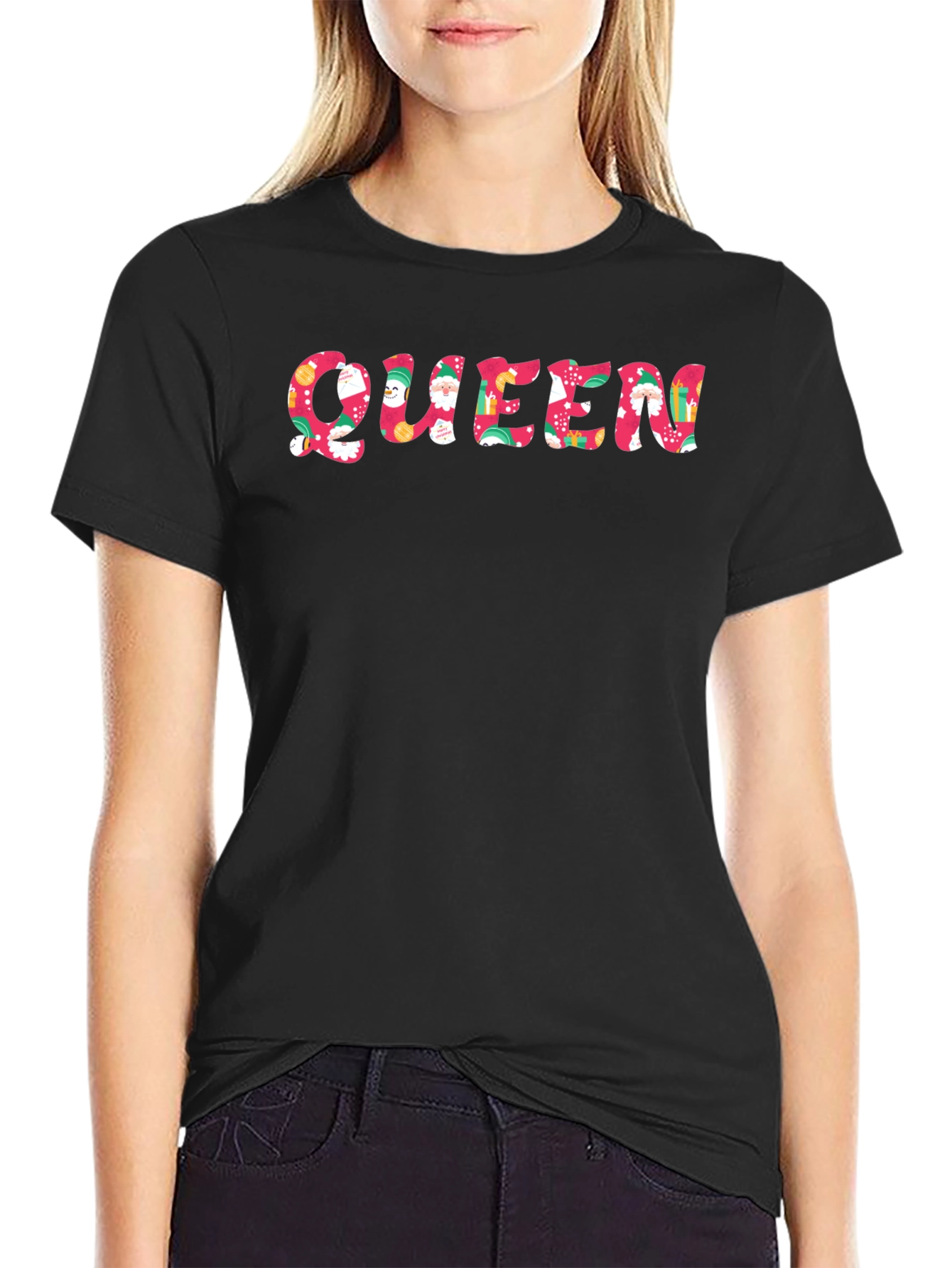 Festive Queen Graphic Tee - Holiday Edition