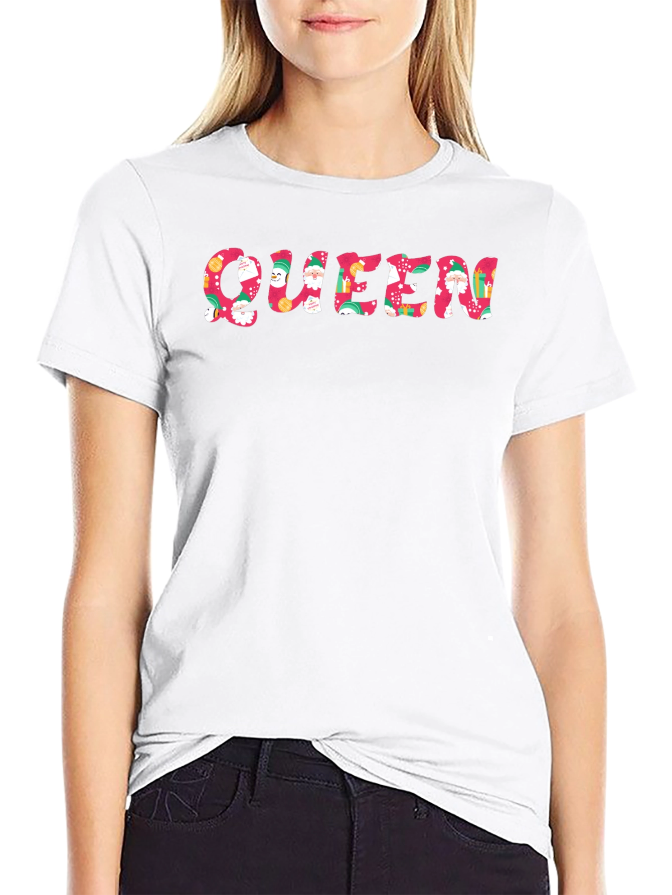 Festive Queen Graphic Tee - Holiday Edition