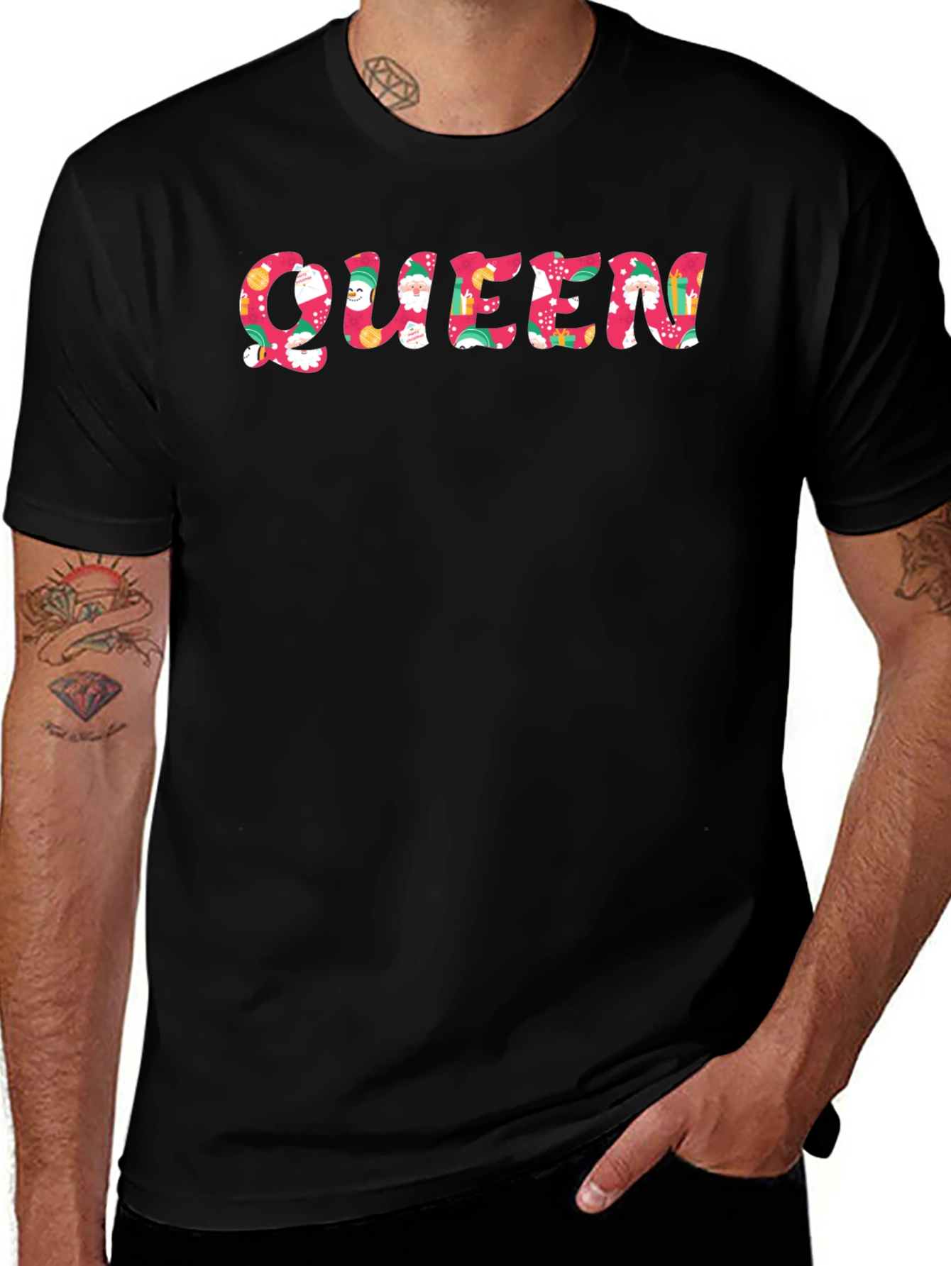 Festive Queen Graphic Tee - Holiday Edition