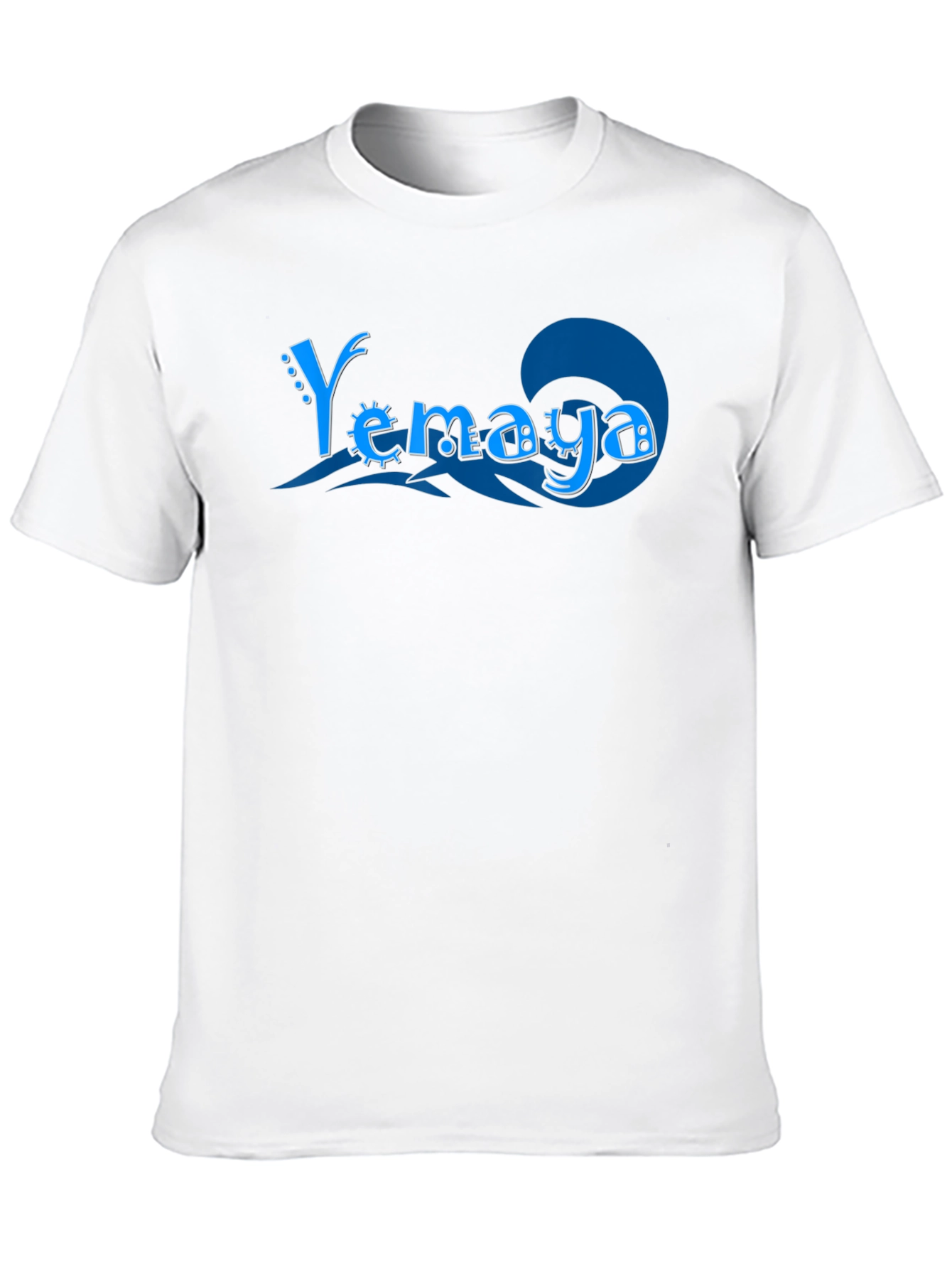 Yemaya T-Shirt - Blue Text