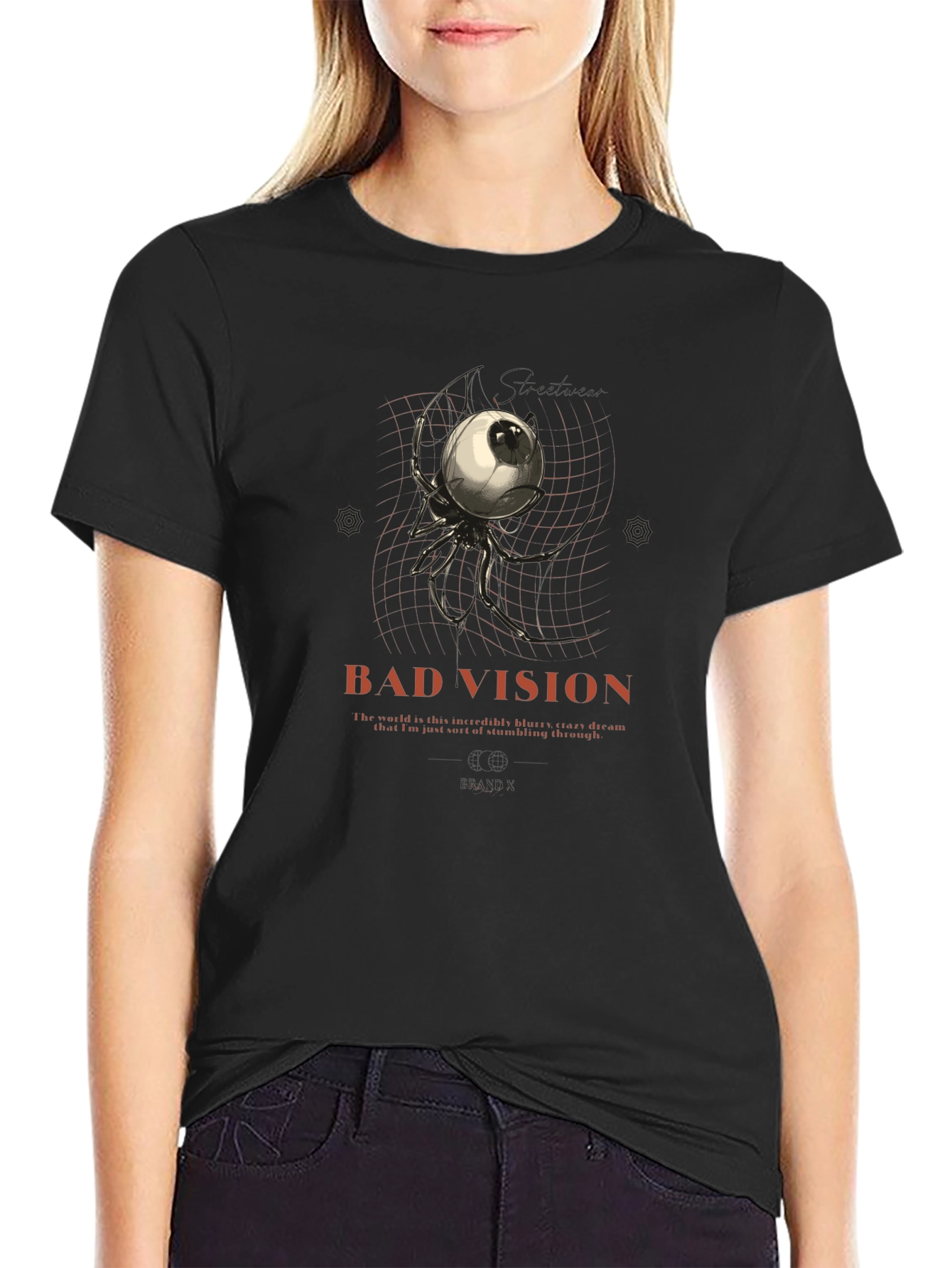Bad Vision Graphic Print T-Shirt