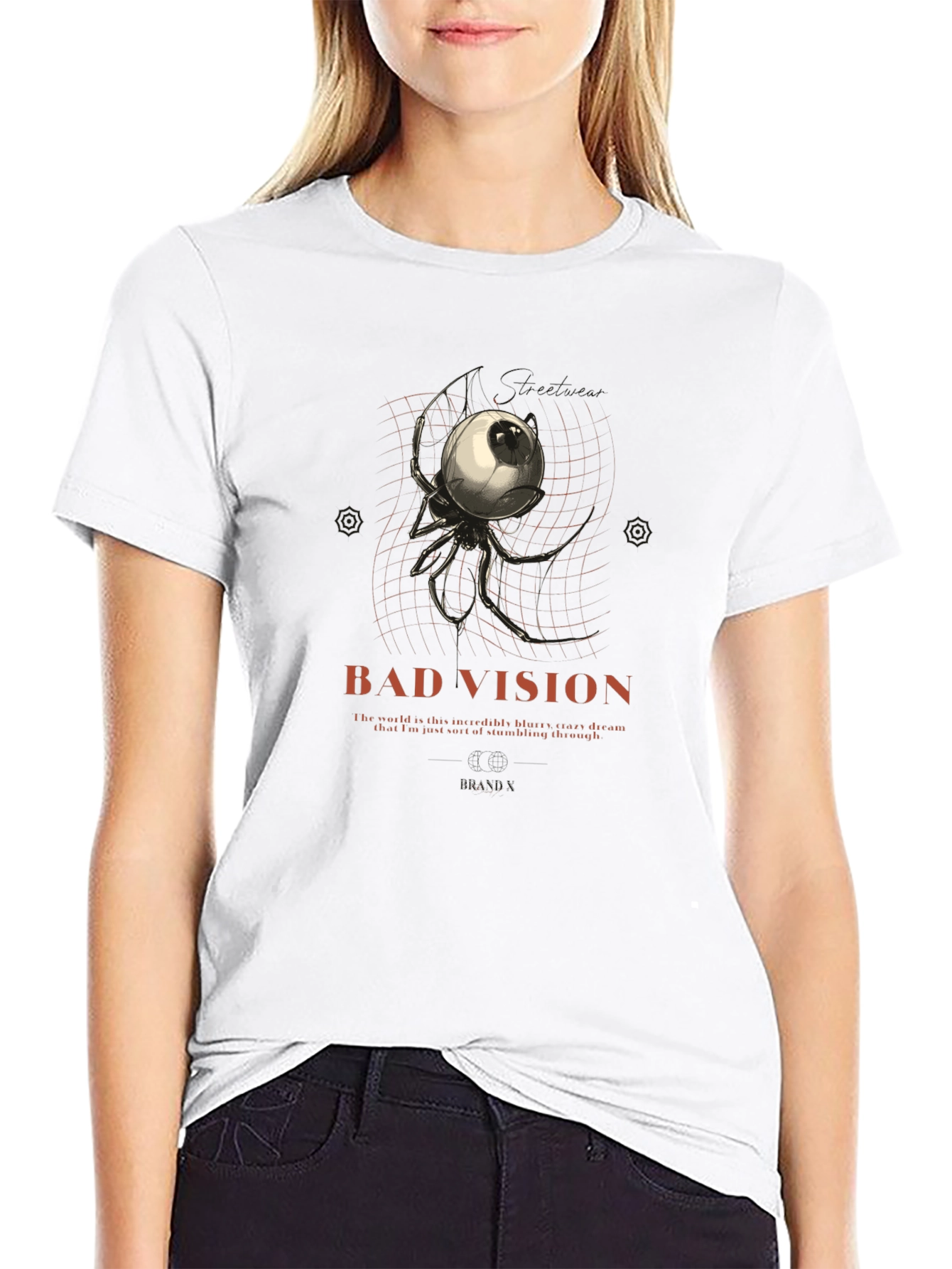 Bad Vision Graphic Print T-Shirt