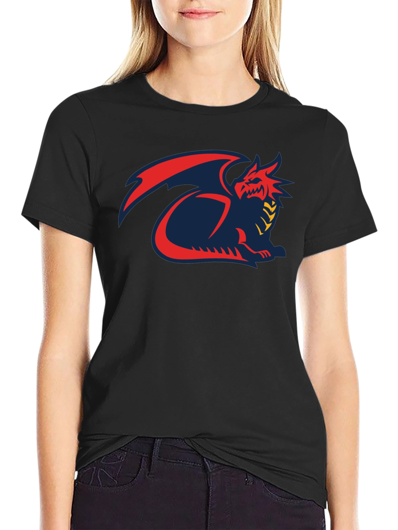 Dragon Graphic T-Shirt - Mens Black Tee