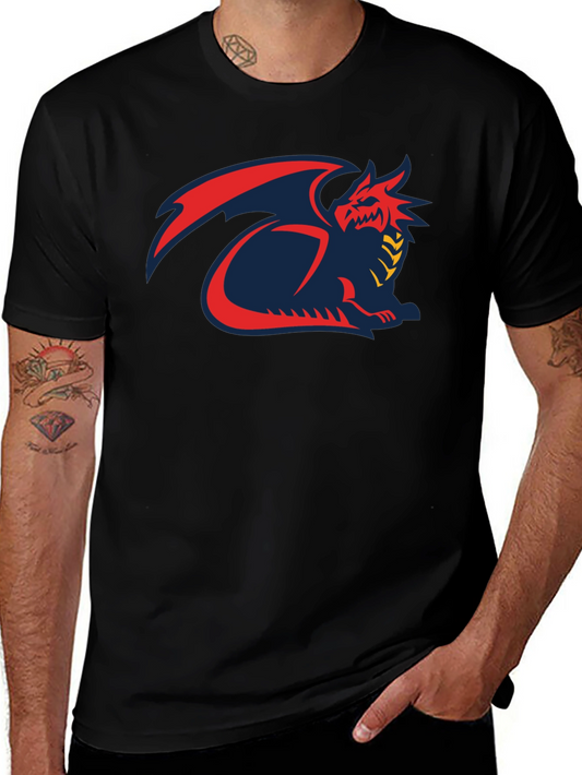 Dragon Graphic T-Shirt - Mens Black Tee