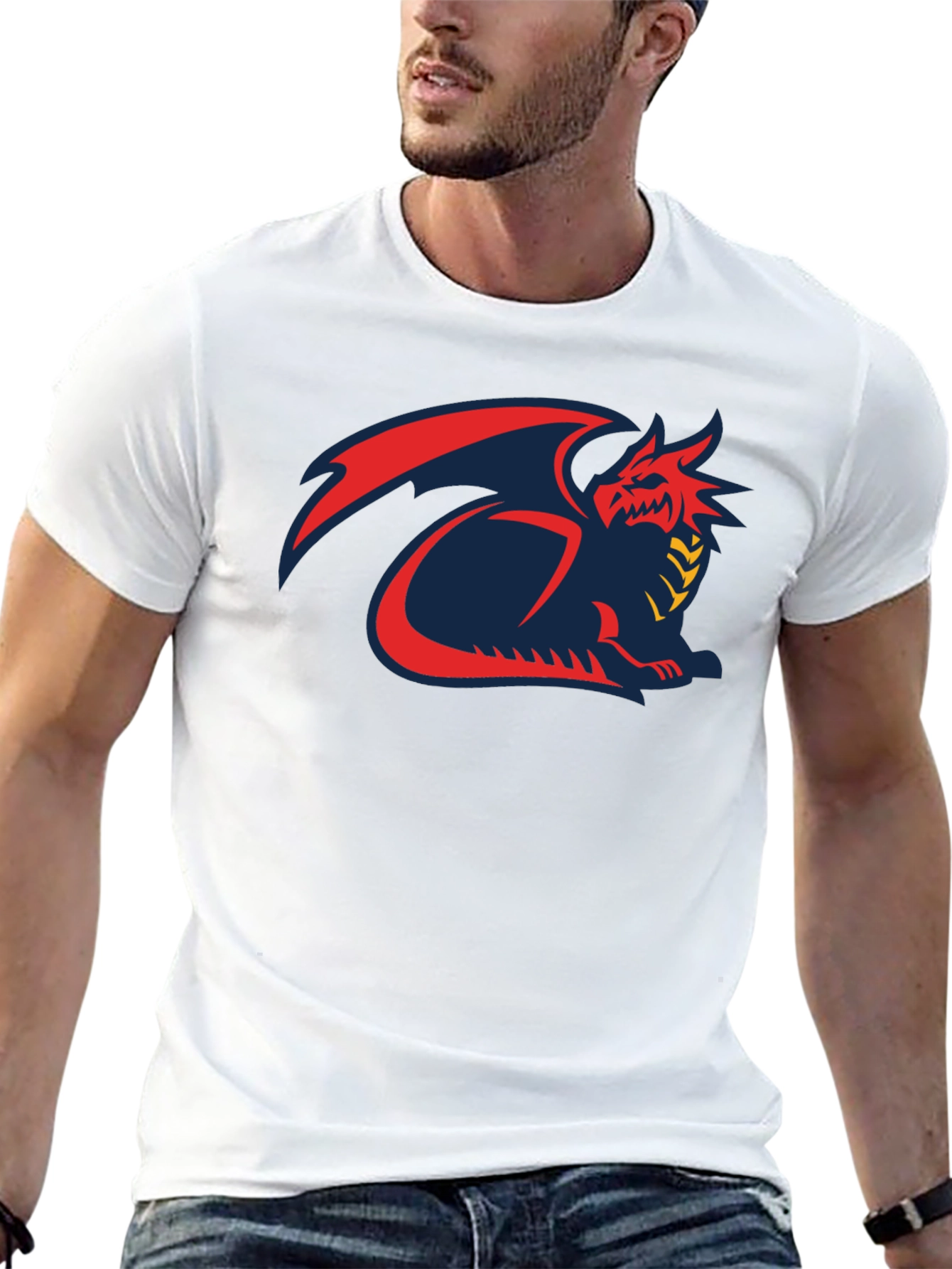 Dragon Graphic T-Shirt - Mens Black Tee