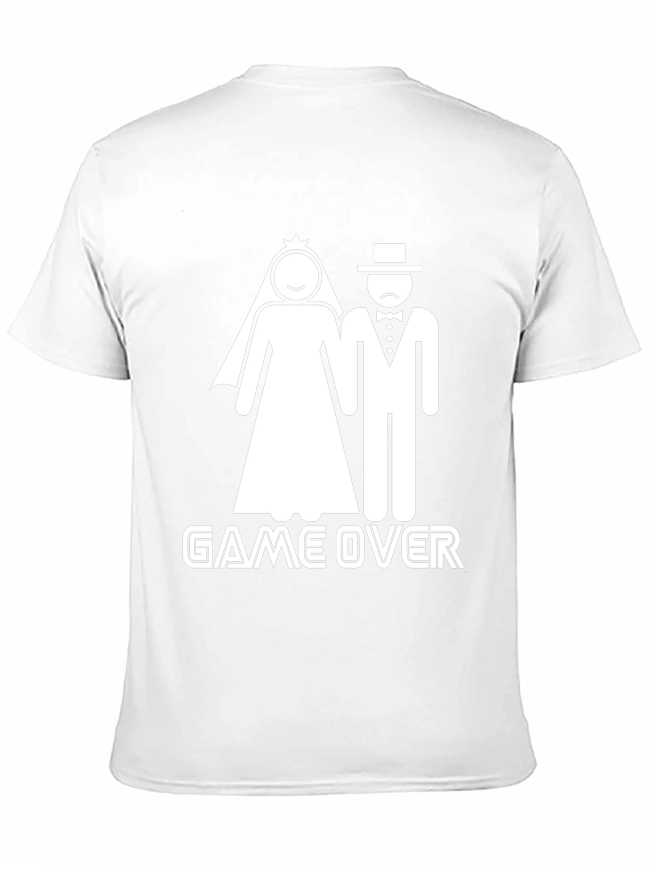 Game Over Wedding Humor Graphic Tee - Black