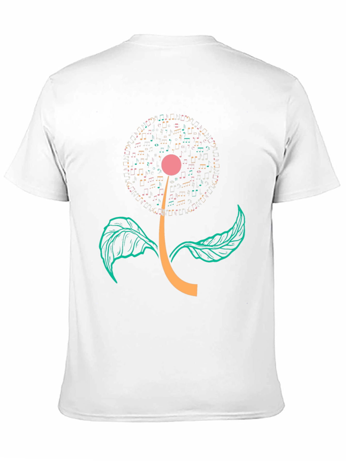 Musical Flower Graphic T-Shirt