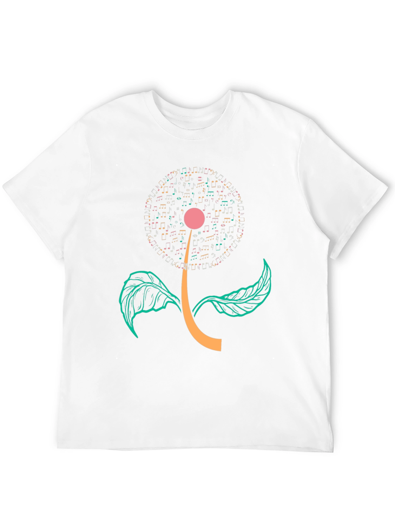 Musical Flower Graphic T-Shirt