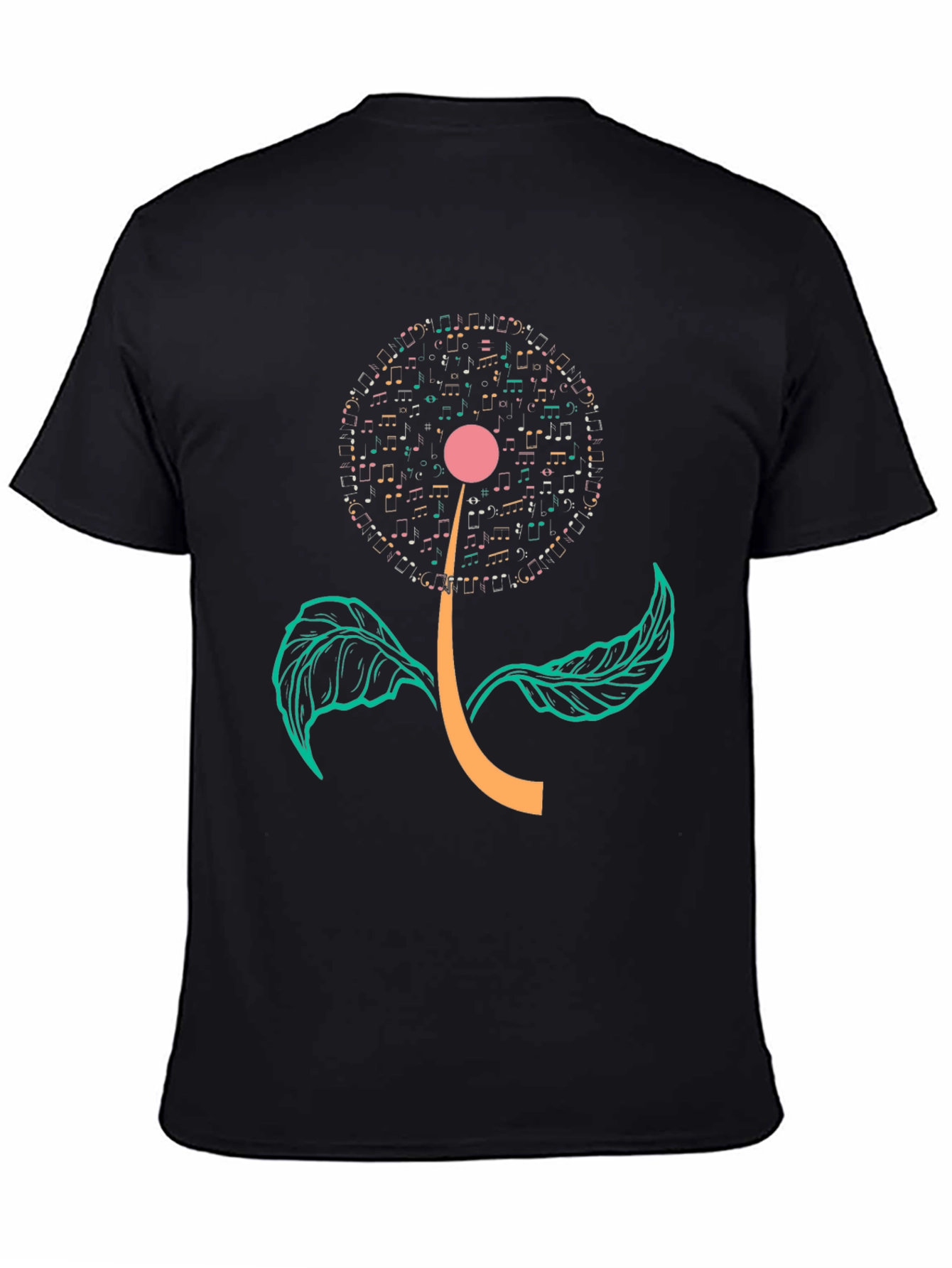 Musical Flower Graphic T-Shirt