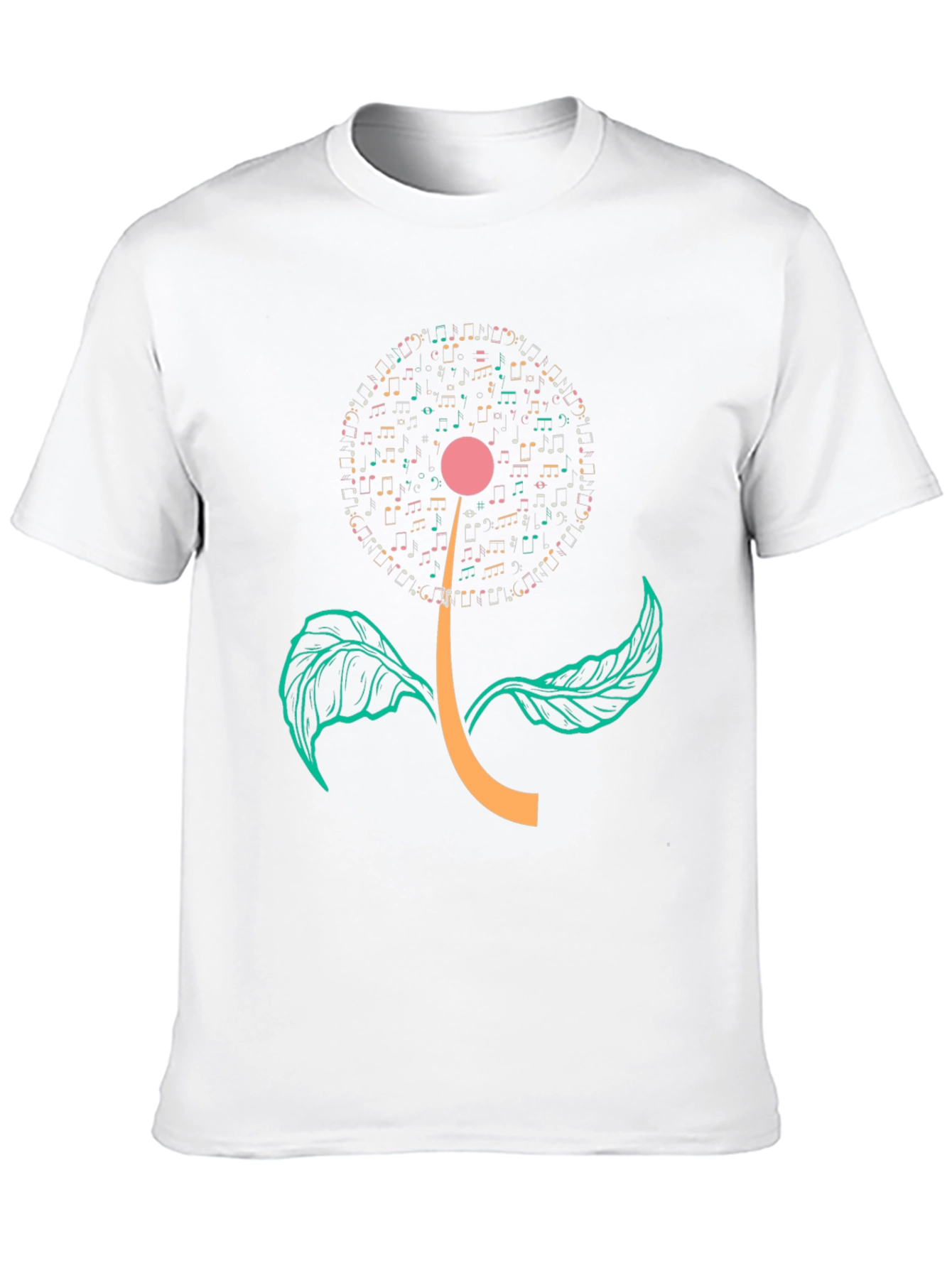 Musical Flower Graphic T-Shirt