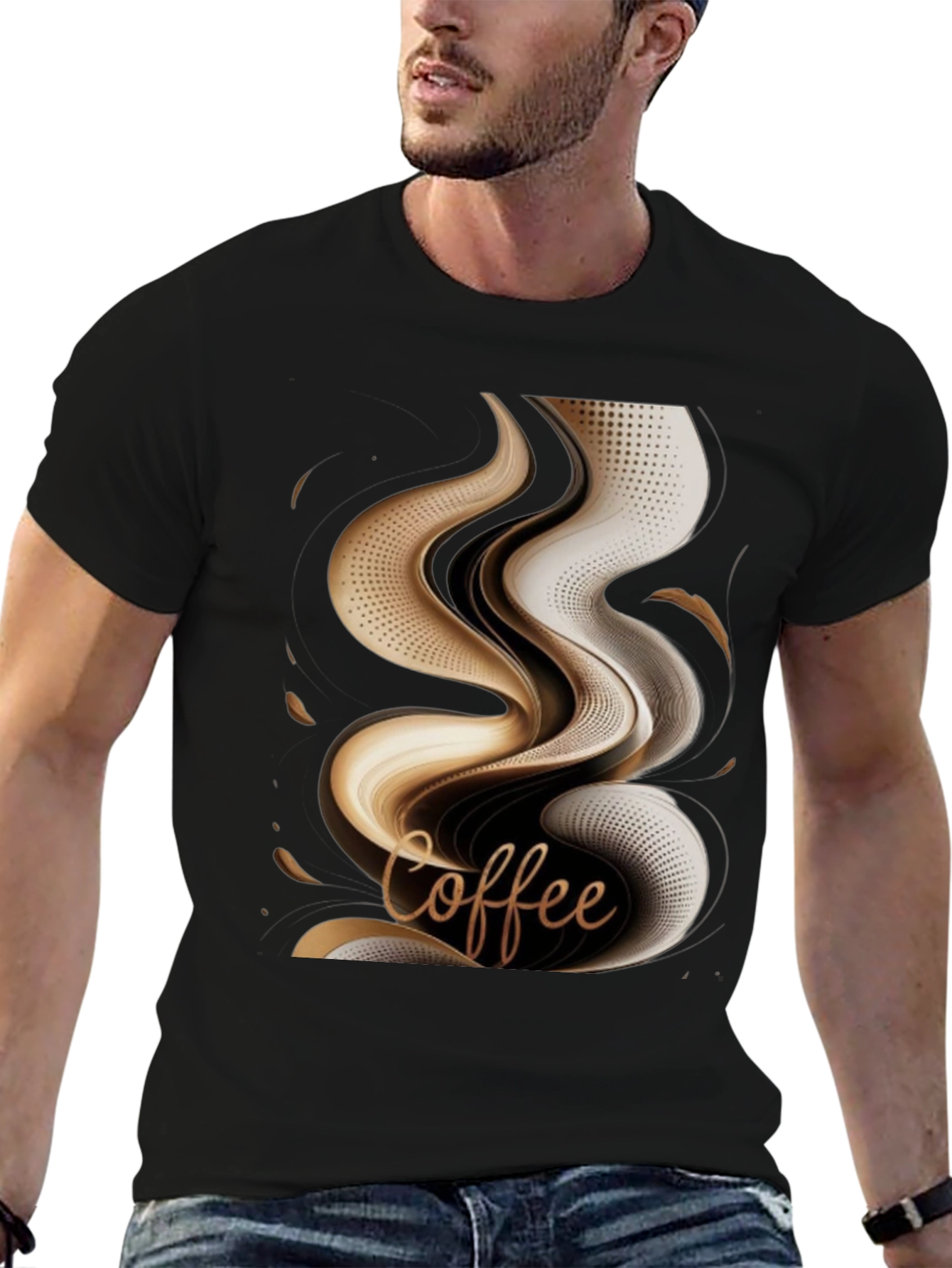 Coffee Lovers Graphic Tee - Stylish Black T-Shirt