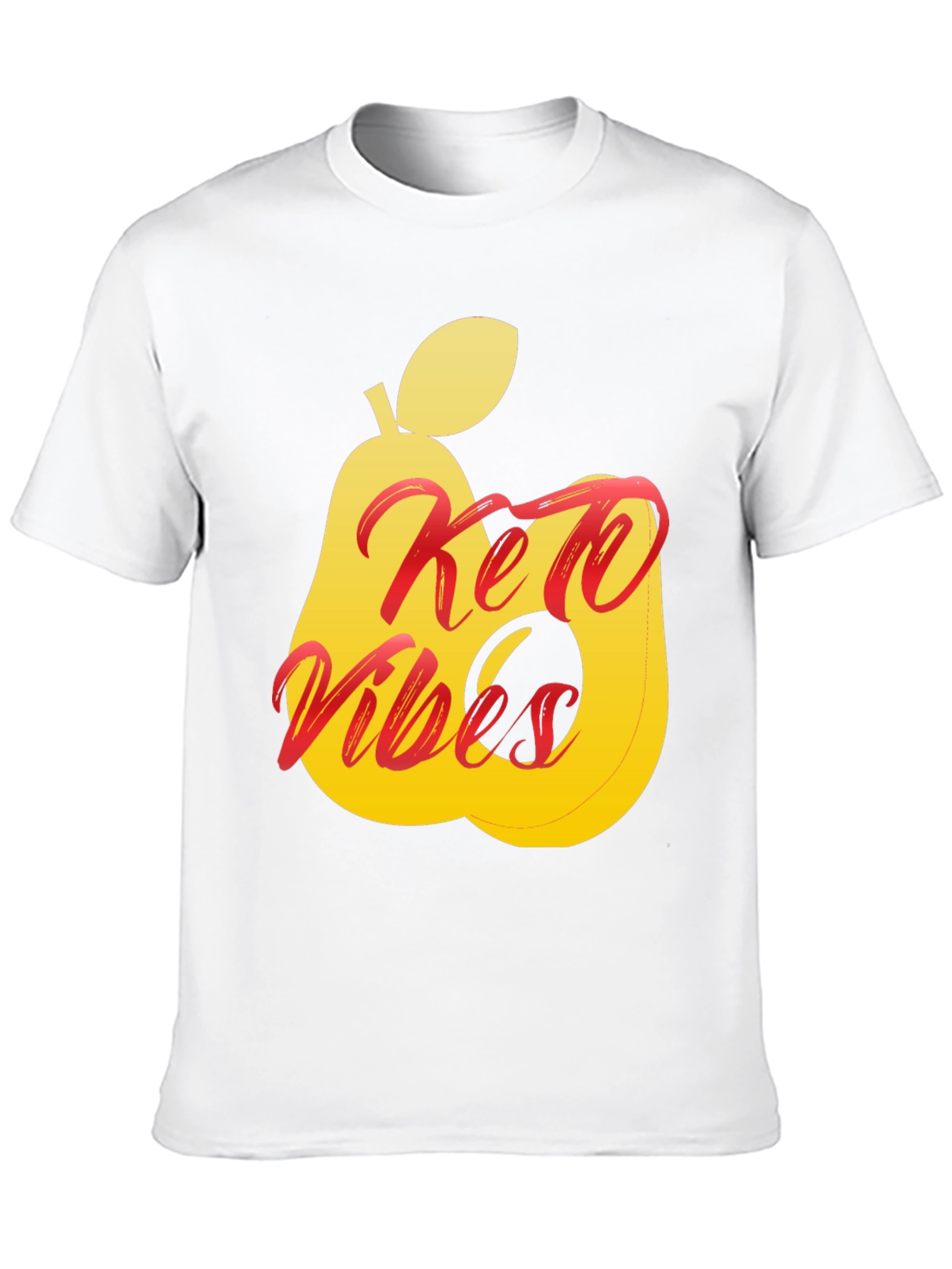 Keto Vibes Black T-Shirt Pear Graphic Tee