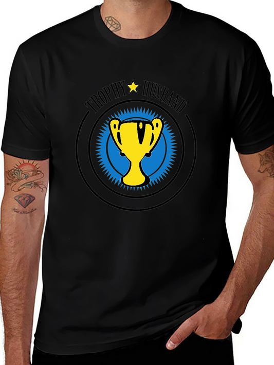 Trophy Husband Graphic T-Shirt - Black