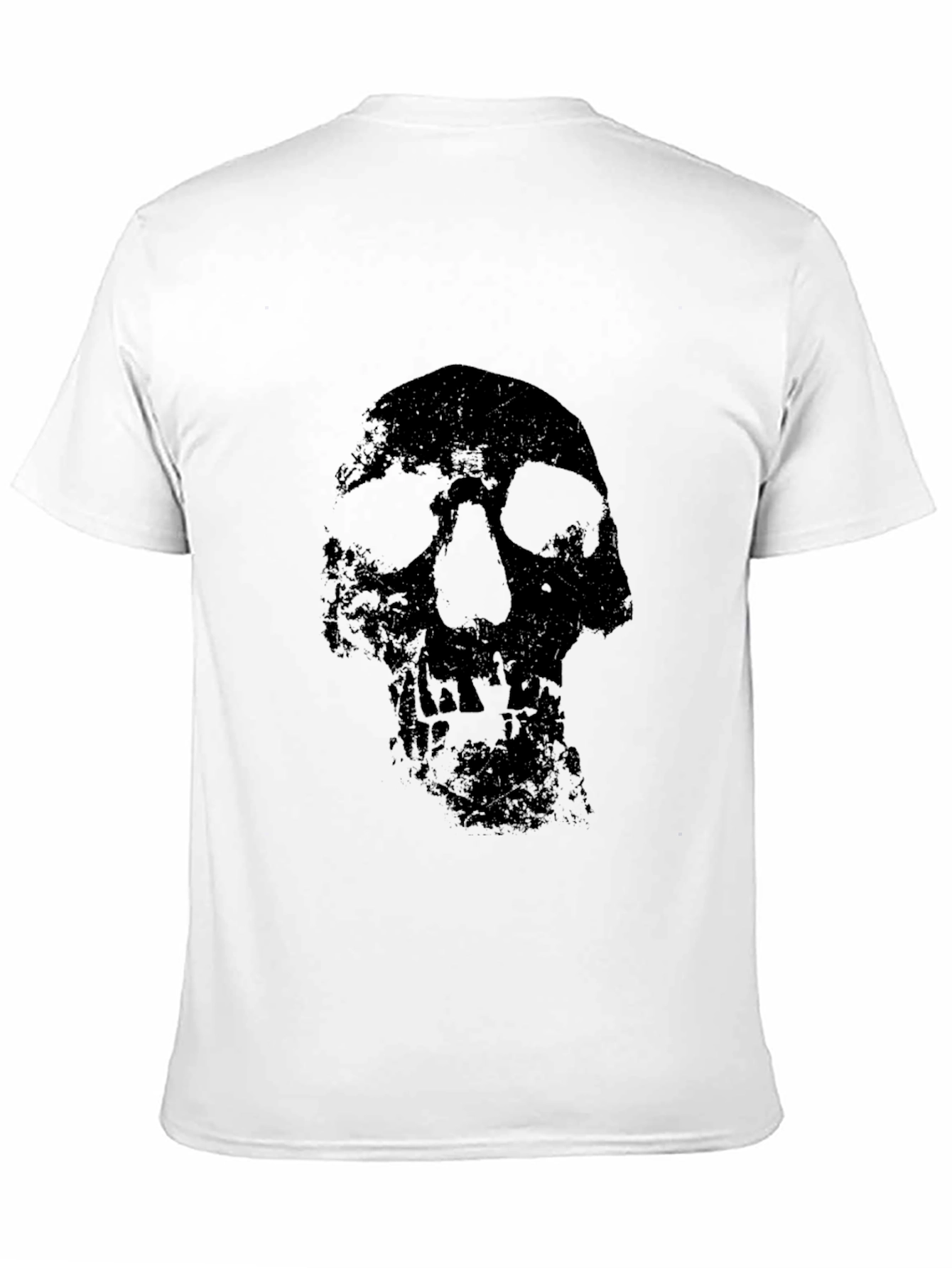 Black Skull Graphic Tee - Mens Crewneck T-Shirt