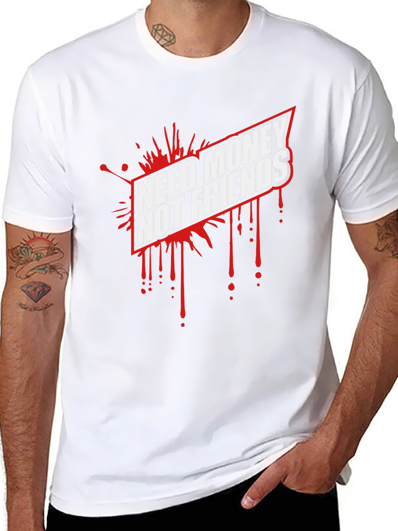 Need Money Not Friends Graphic Tee