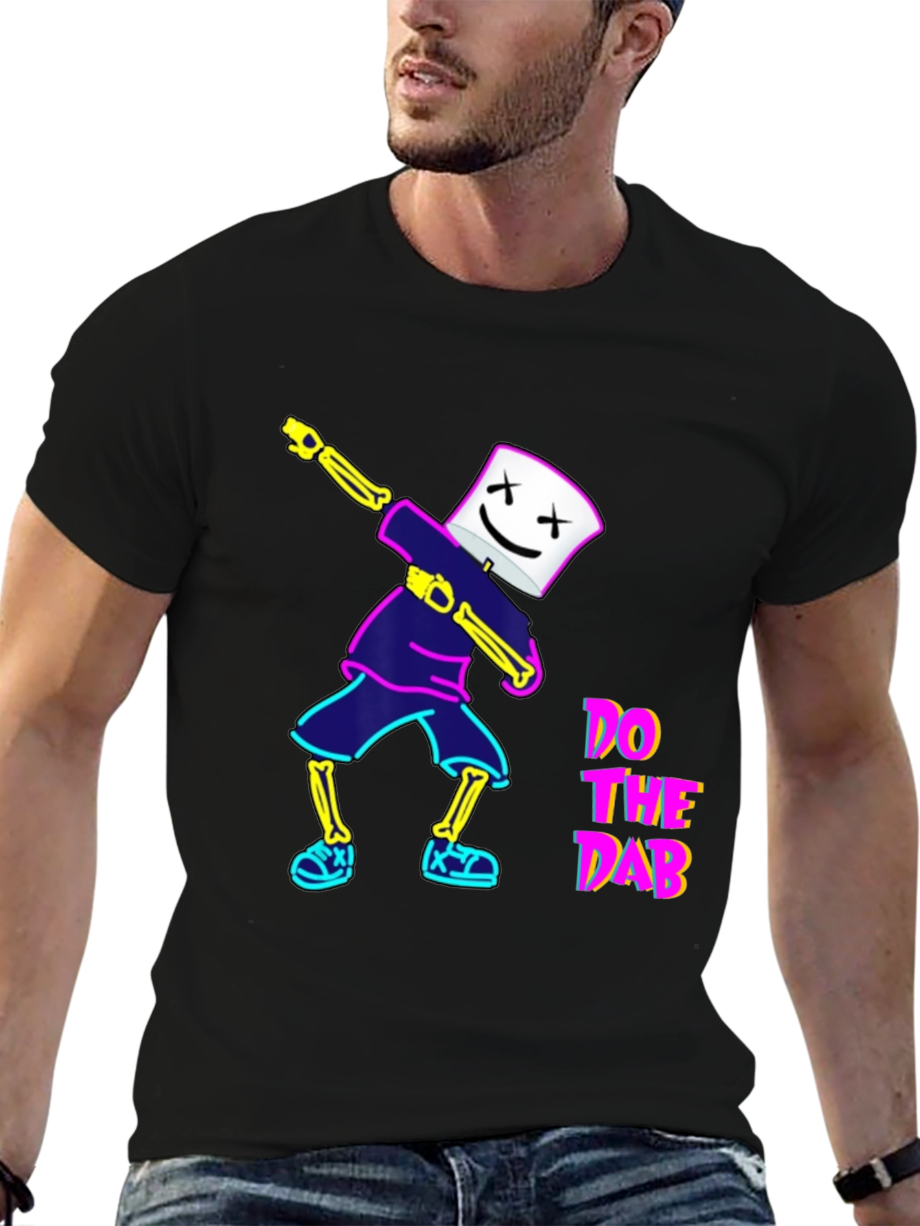 Do The Dab Graphic T-Shirt - Black Crew Neck