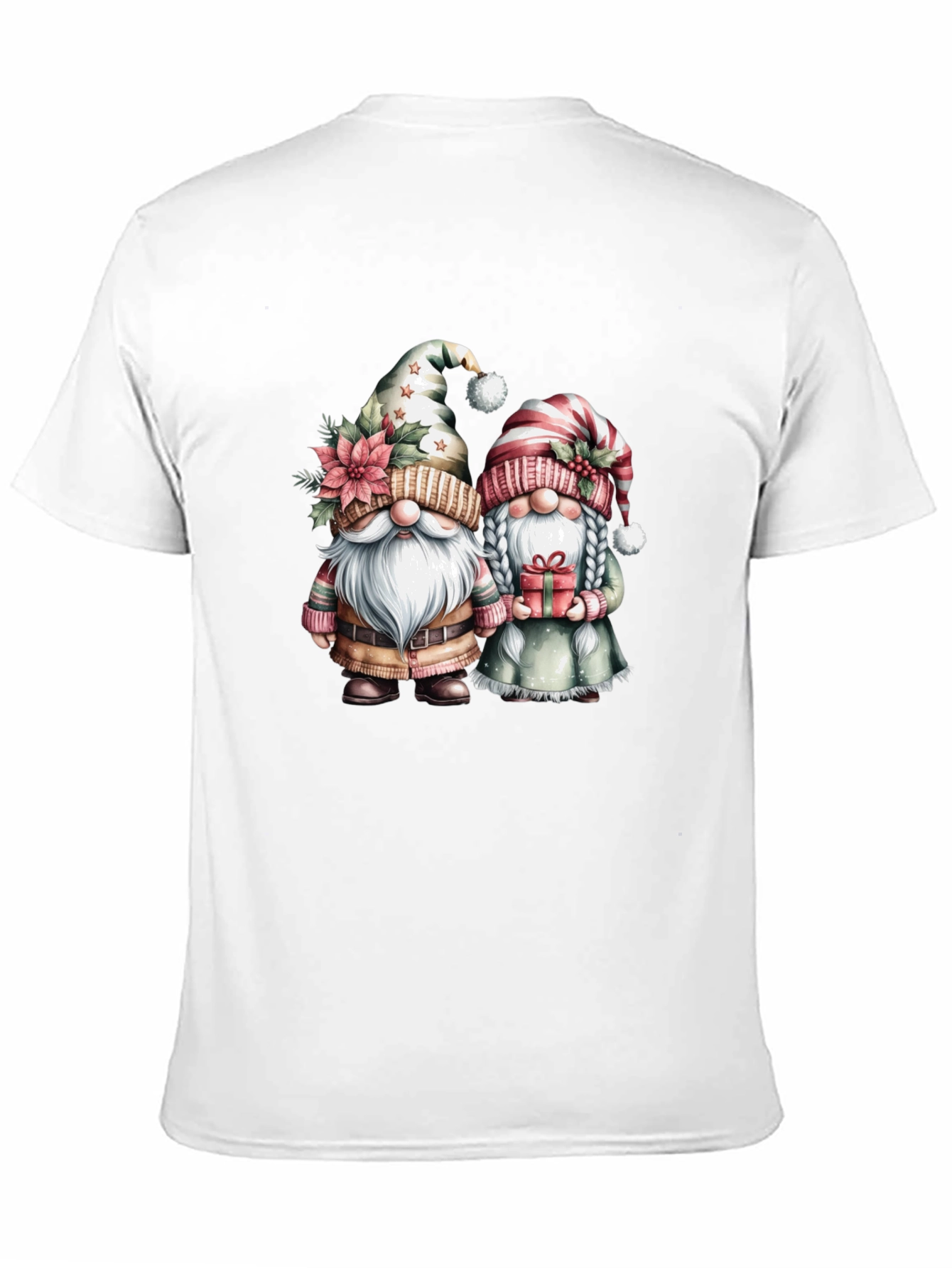 Festive Gnome Couple Graphic Tee