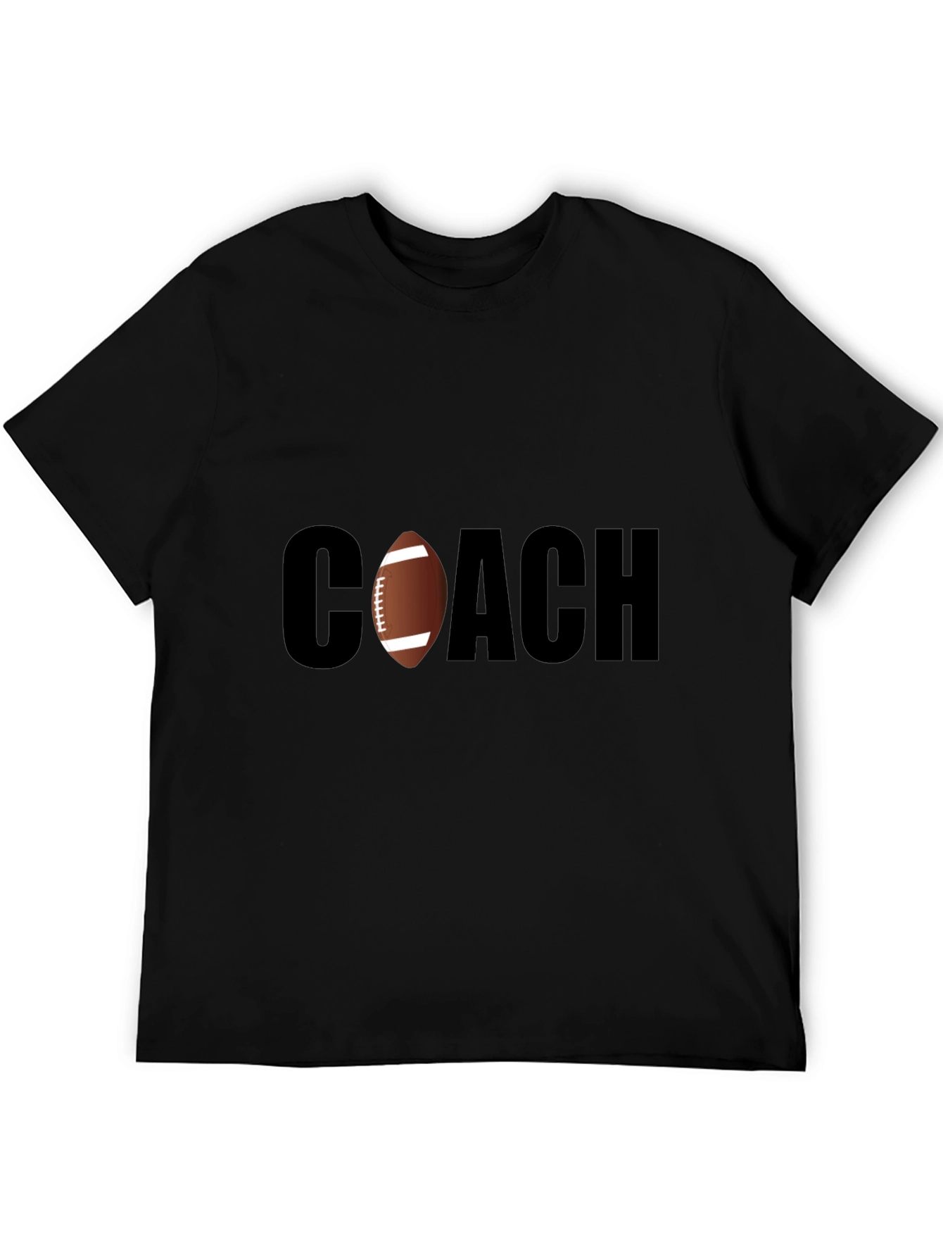 Football Coach T-Shirt - Stylish Black Tee