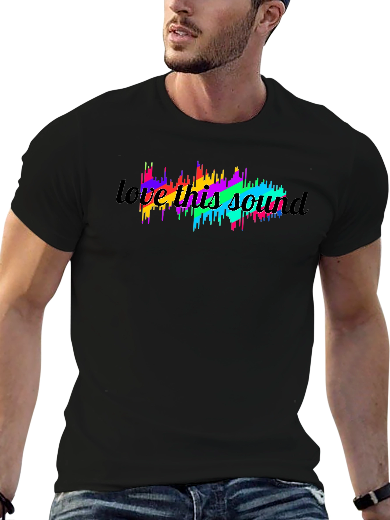 Love This Sound Graphic Tee - Black T-Shirt