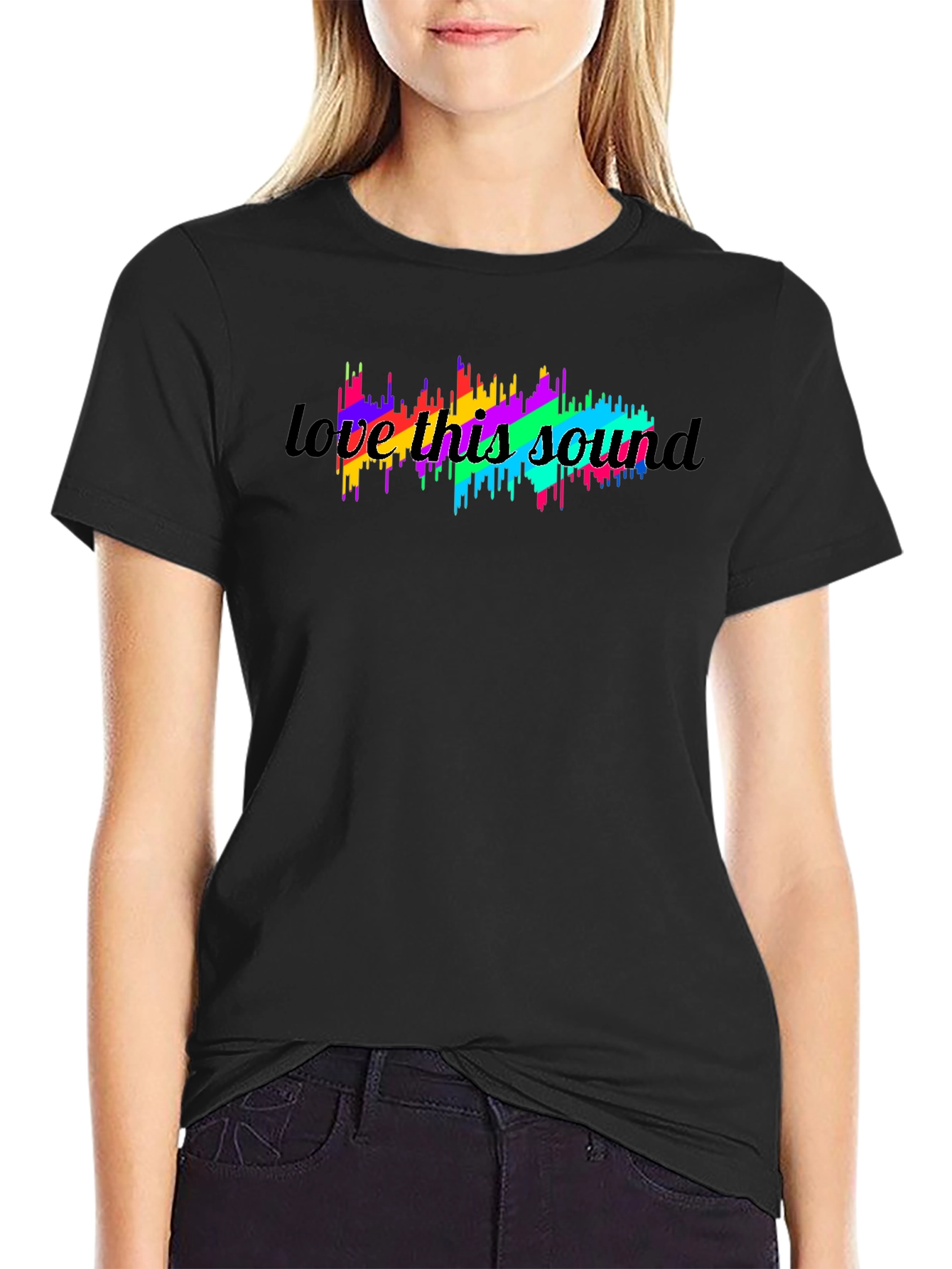Love This Sound Graphic Tee - Black T-Shirt