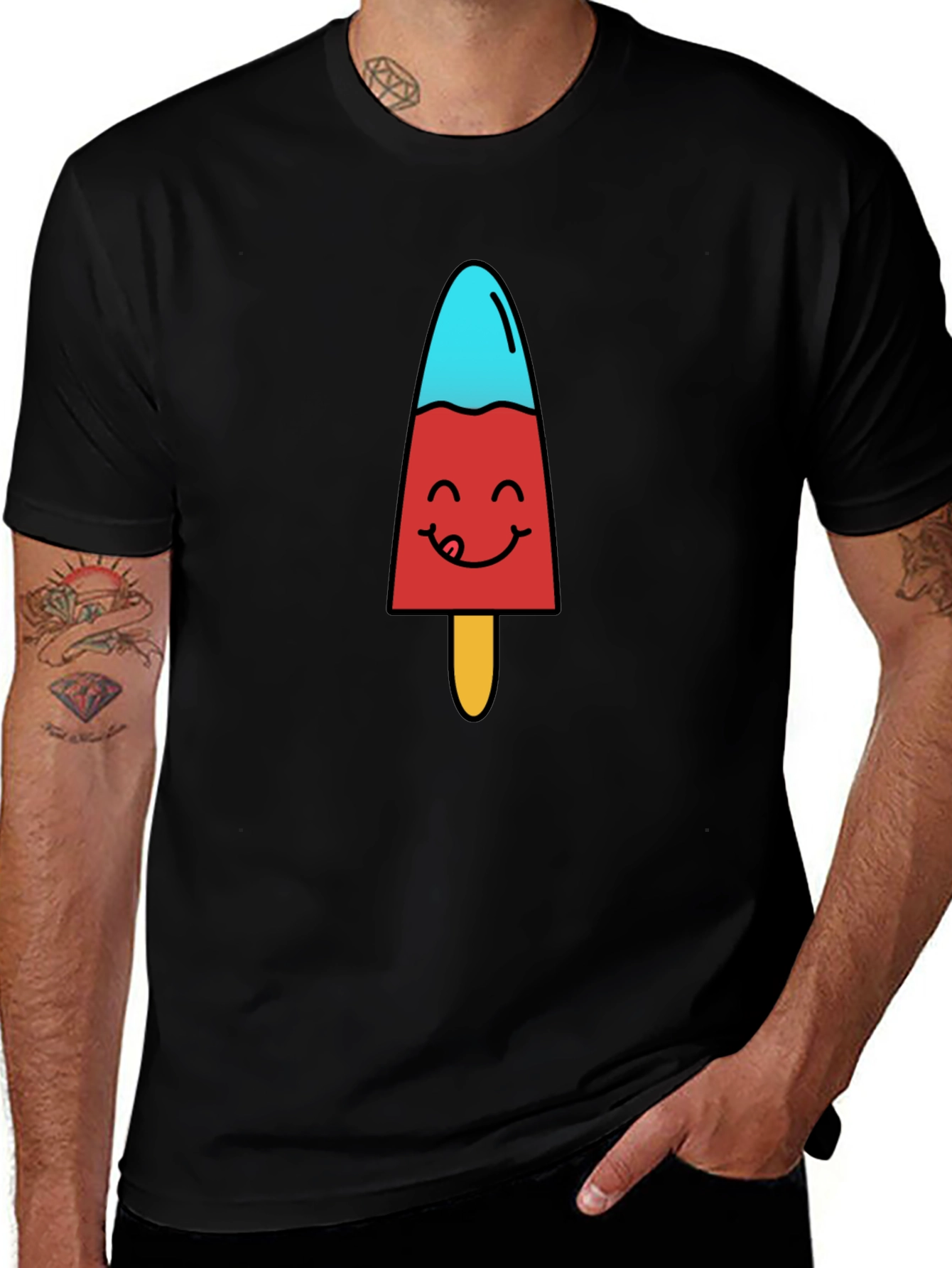 Fun Popsicle Graphic T-Shirt - Cool Treat Design