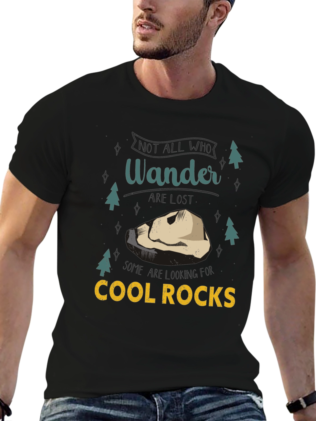 Wanderer Cool Rocks Graphic T-Shirt