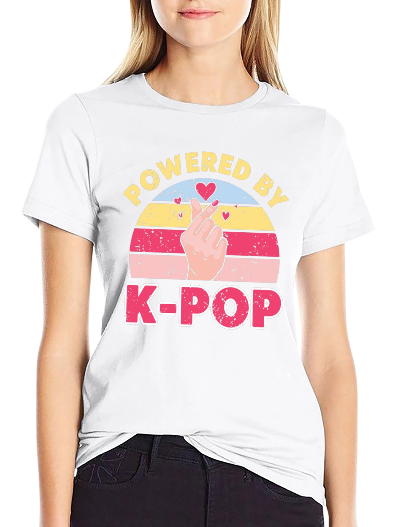 Powered by K-Pop T-Shirt Black