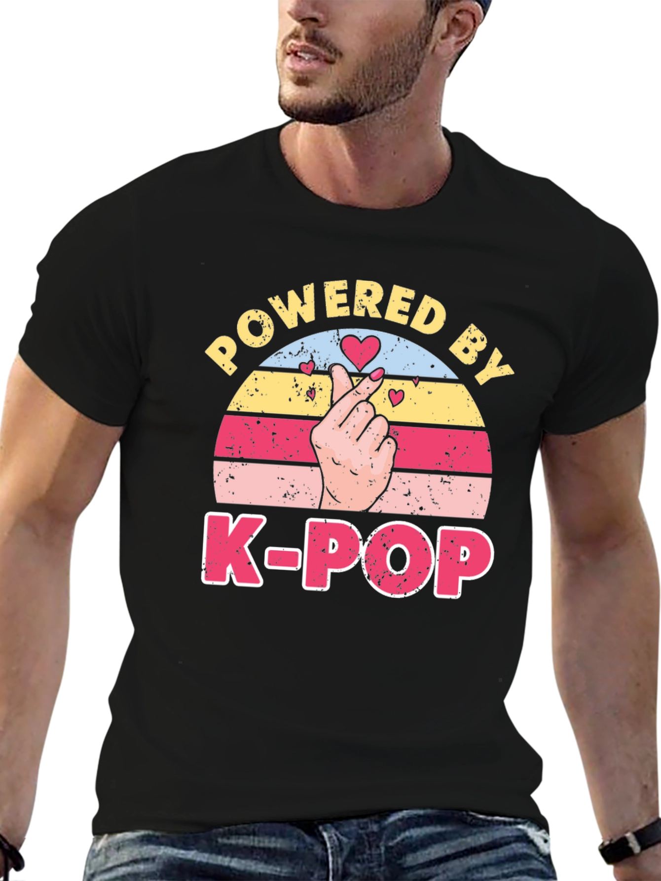 Powered by K-Pop T-Shirt Black