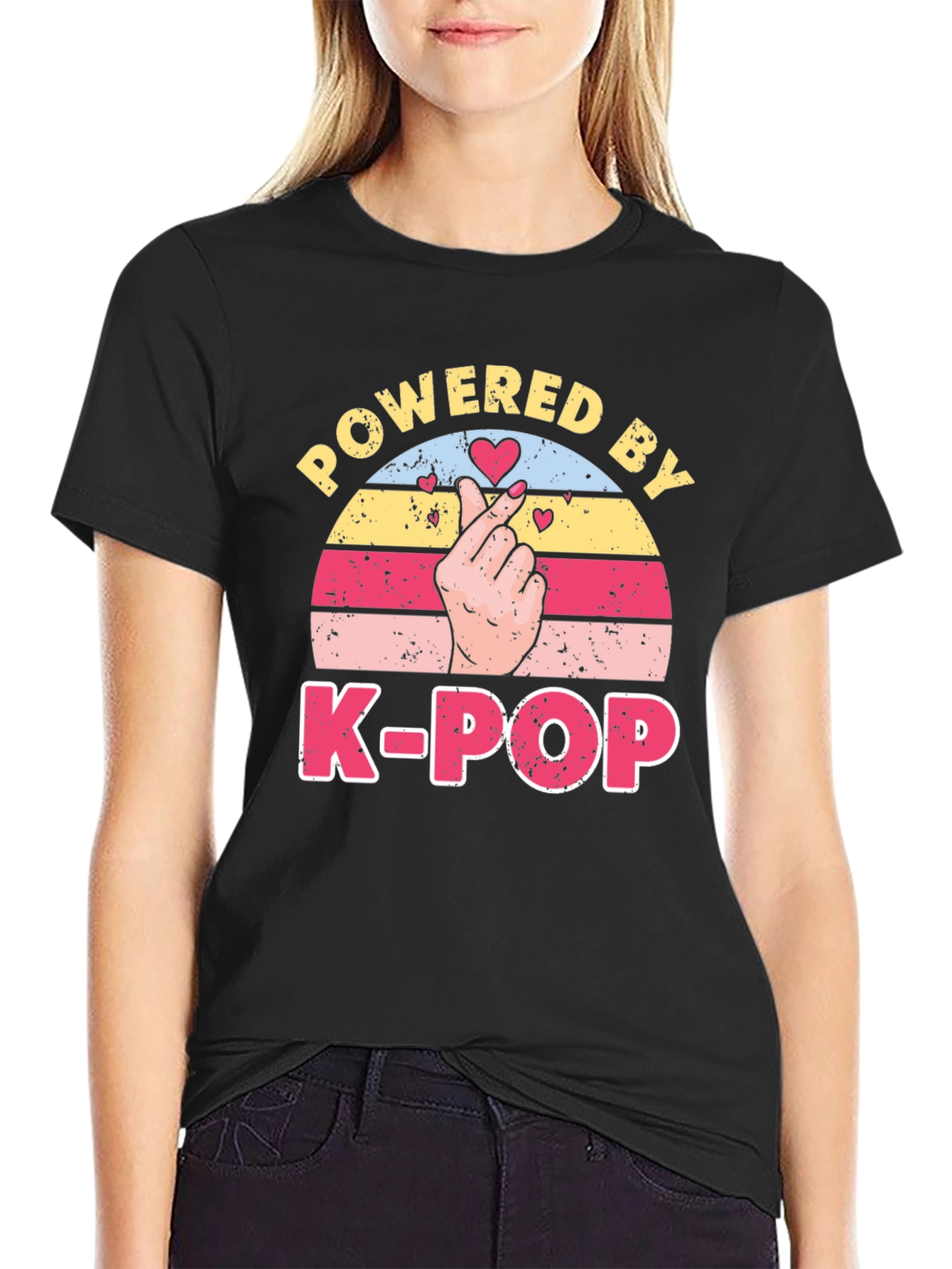 Powered by K-Pop T-Shirt Black